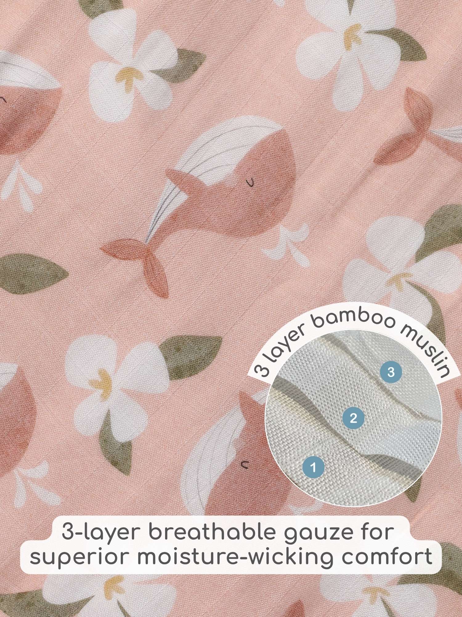 bamboo muslin 3-in-1 multi wrap towel