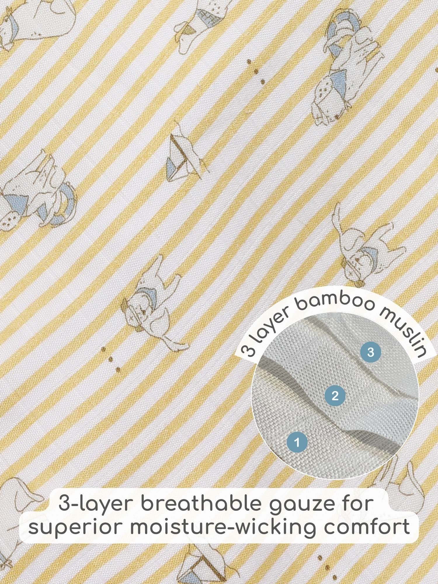 bamboo muslin 3-in-1 multi wrap towel