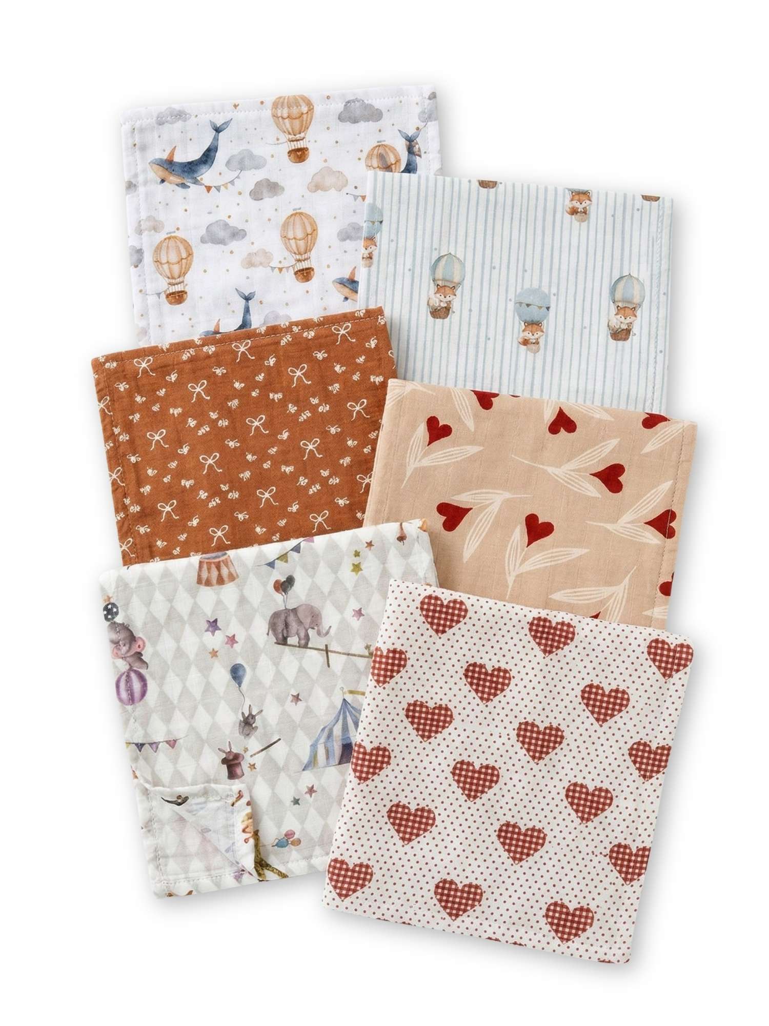 bamboo muslin wash cloth pack of 6