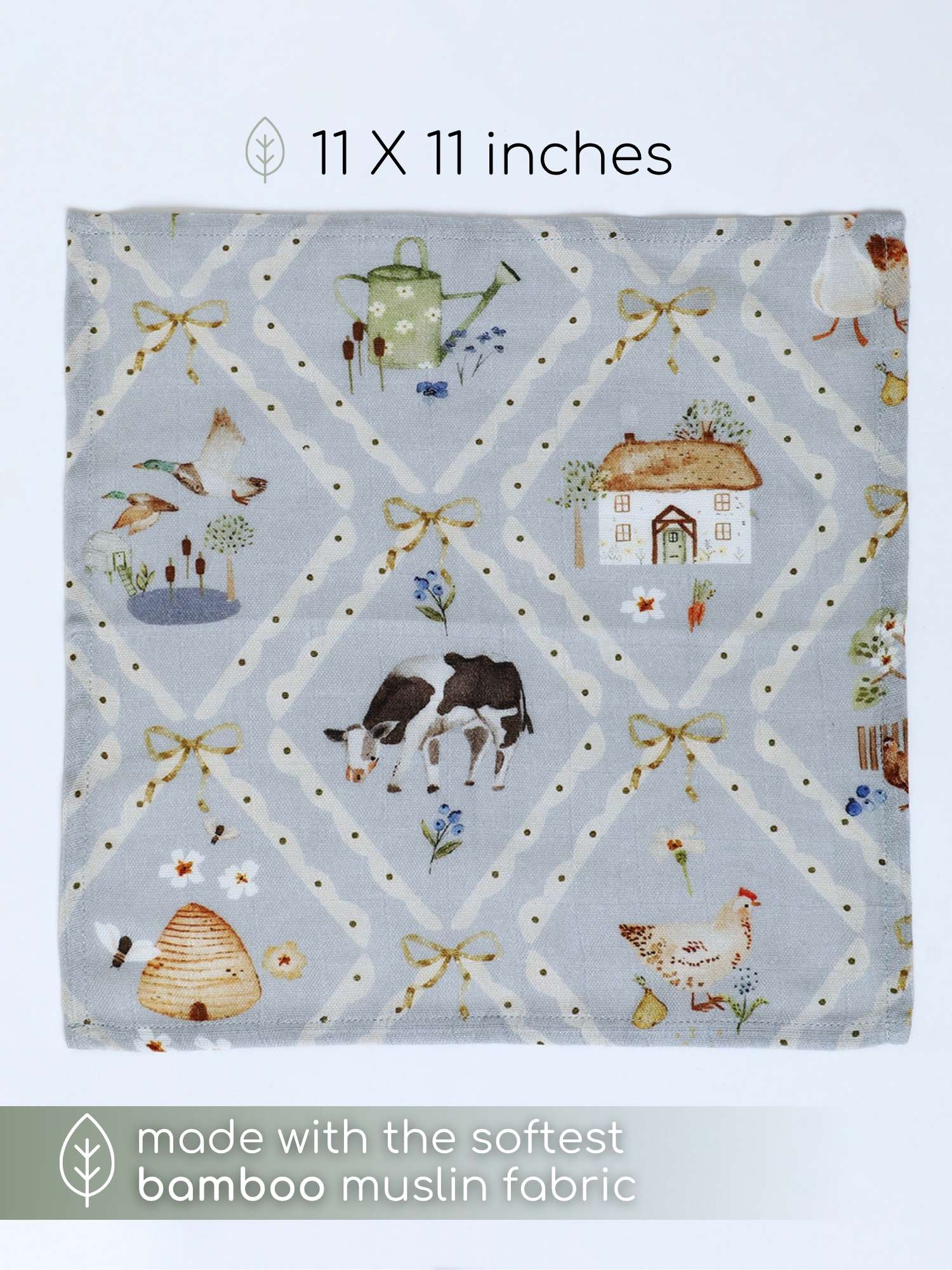 bamboo muslin wash cloth pack of 6