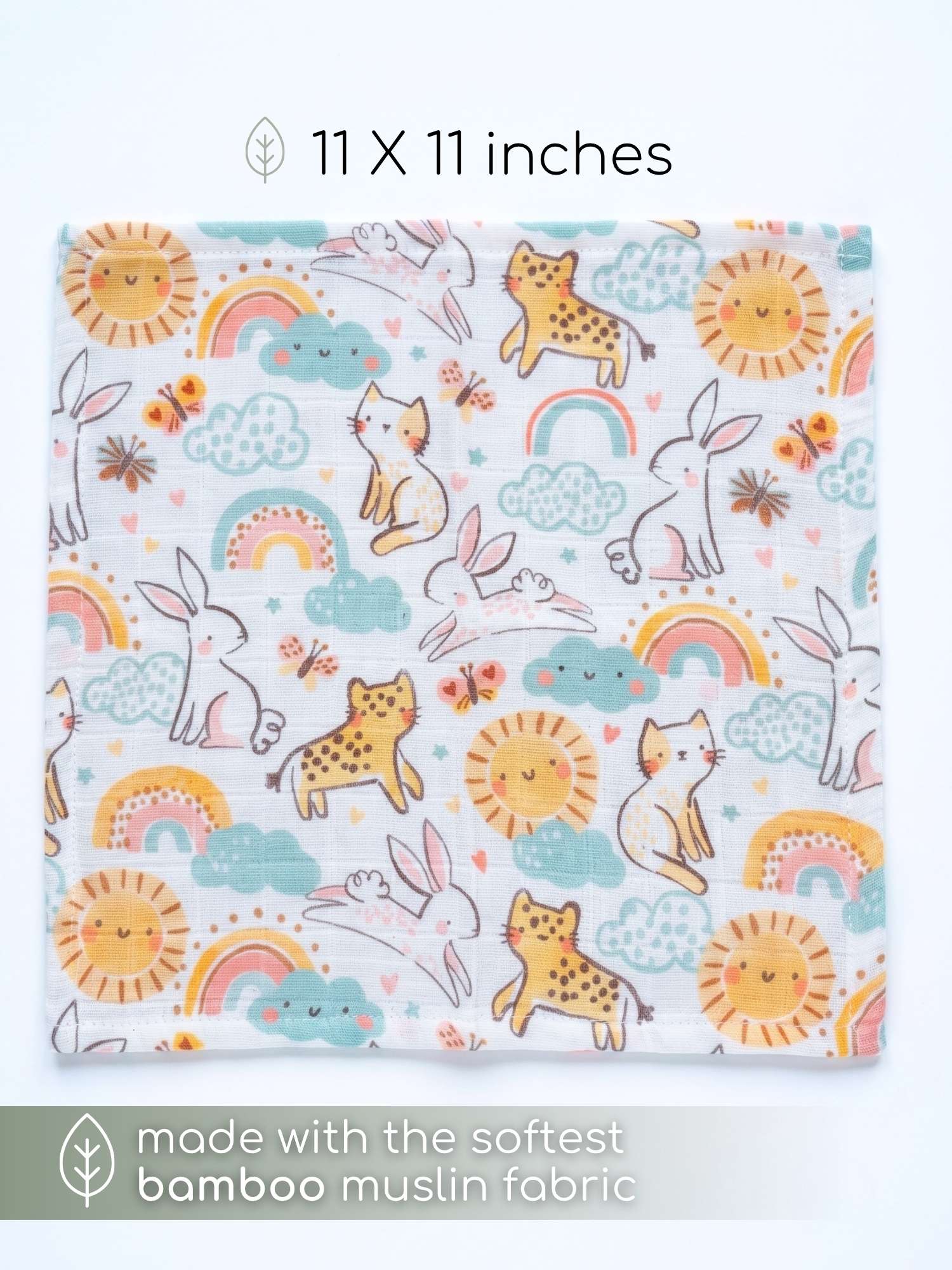 bamboo muslin wash cloth pack of 6