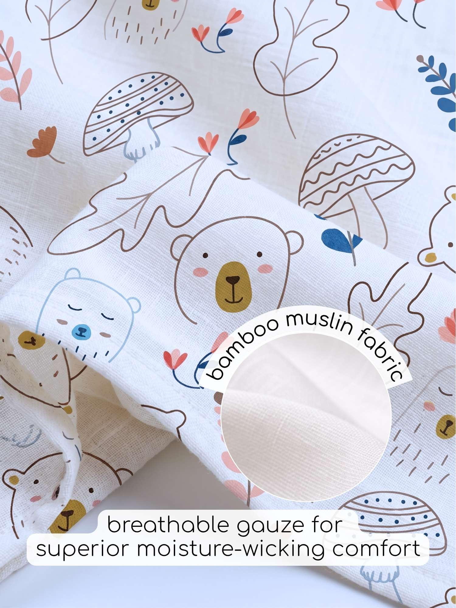 bamboo muslin wash cloth pack of 6
