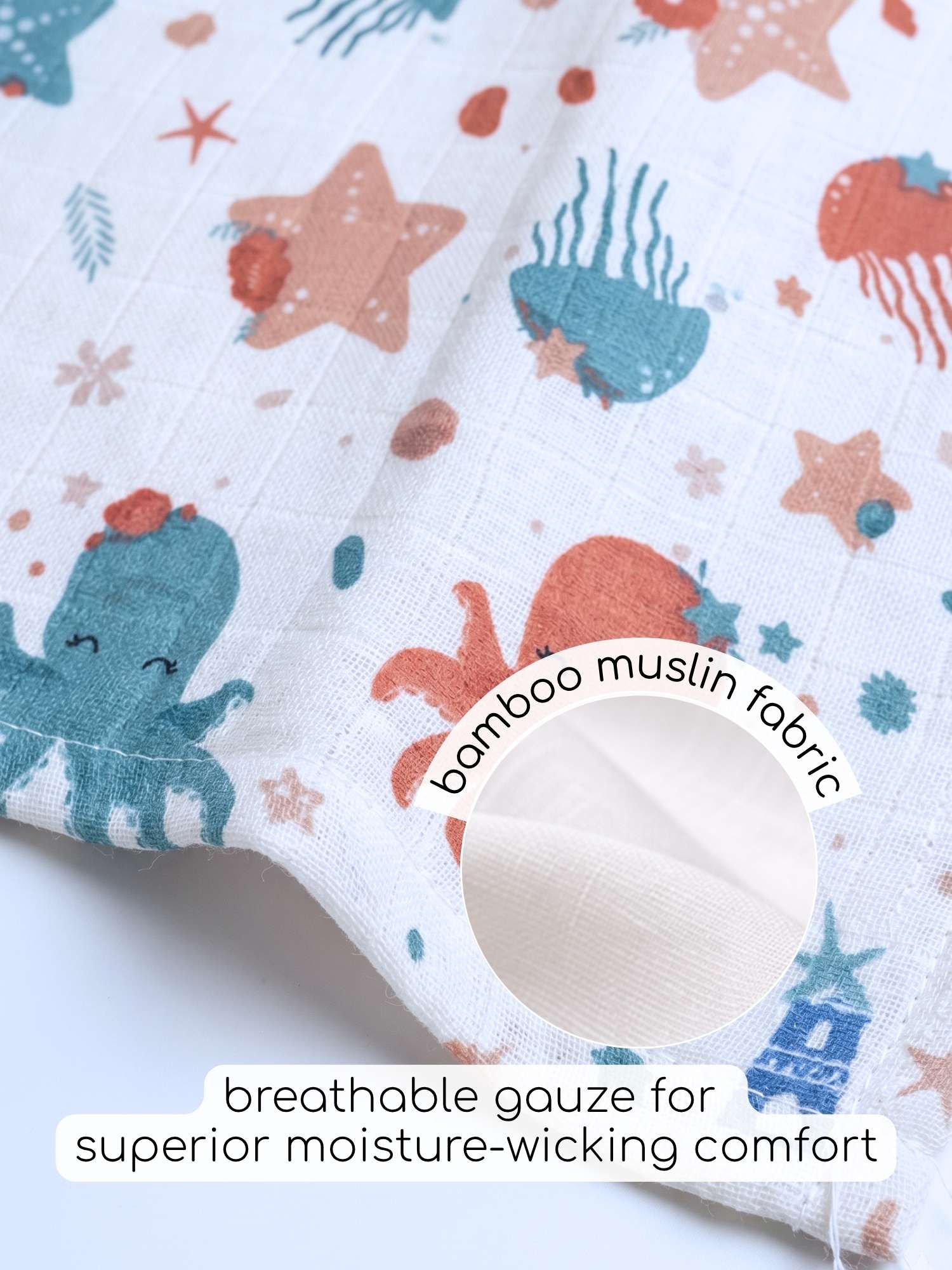 bamboo muslin wash cloth pack of 6