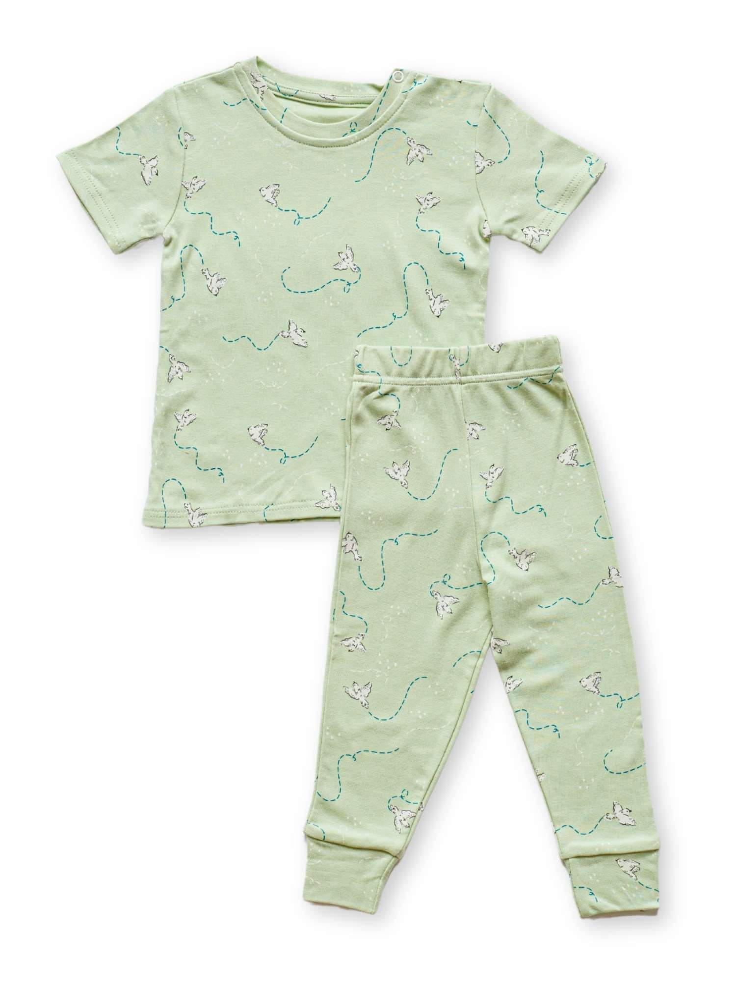 bamboo short sleeve pajama co-ord set