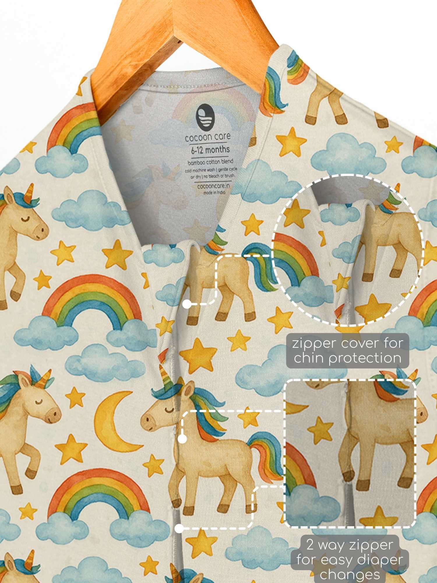 bamboo sleeping bag with foot opening