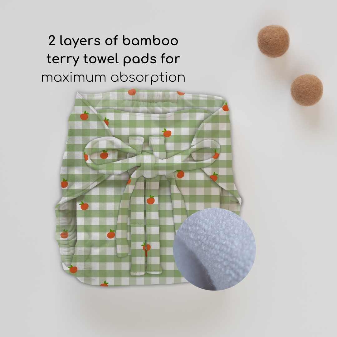 bamboo knit cloth nappy pack of 4