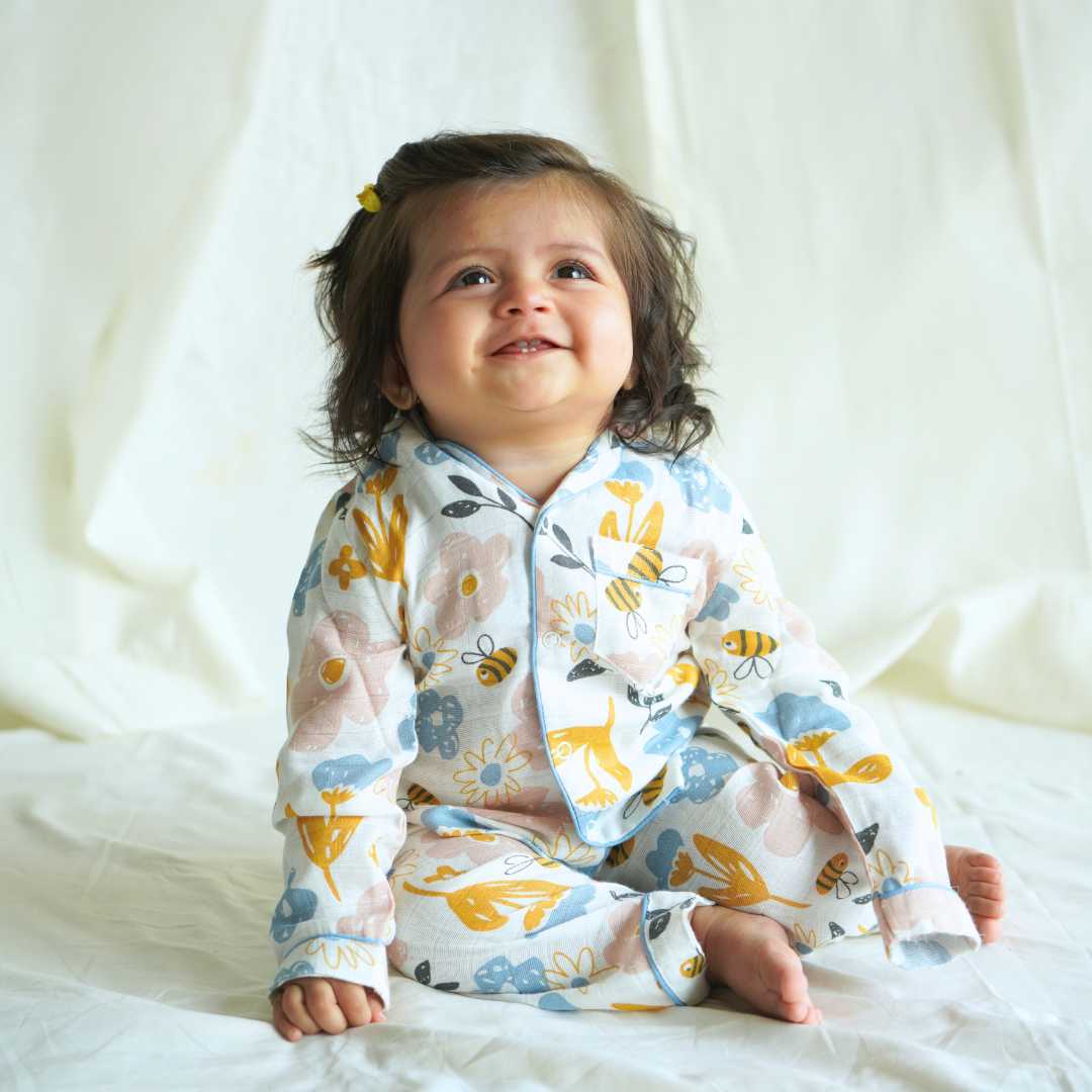 bamboo muslin nightsuit set