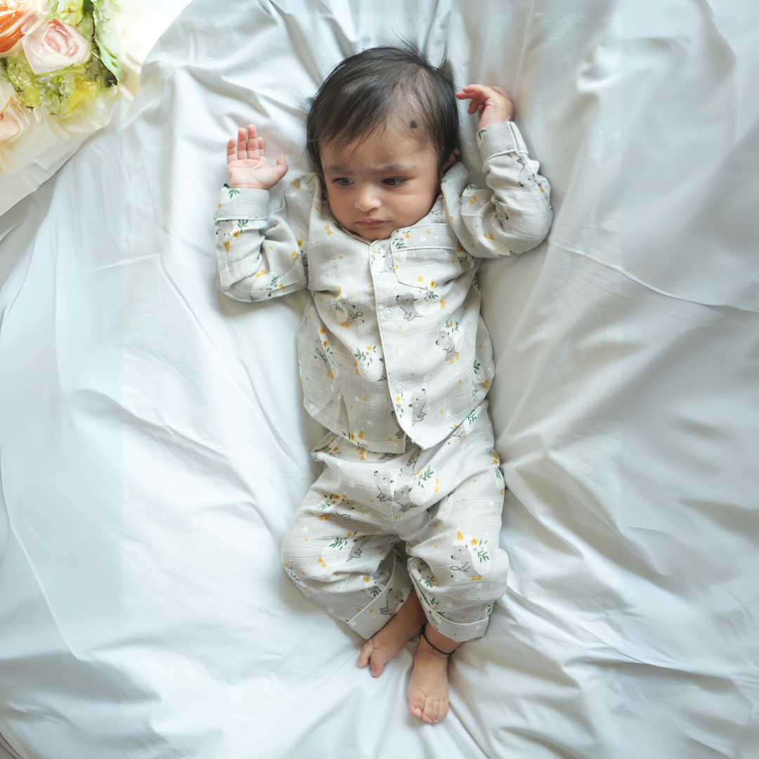 bamboo muslin nightsuit set
