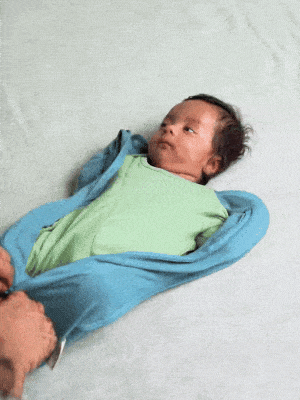 bamboo hands up swaddle pod for baby