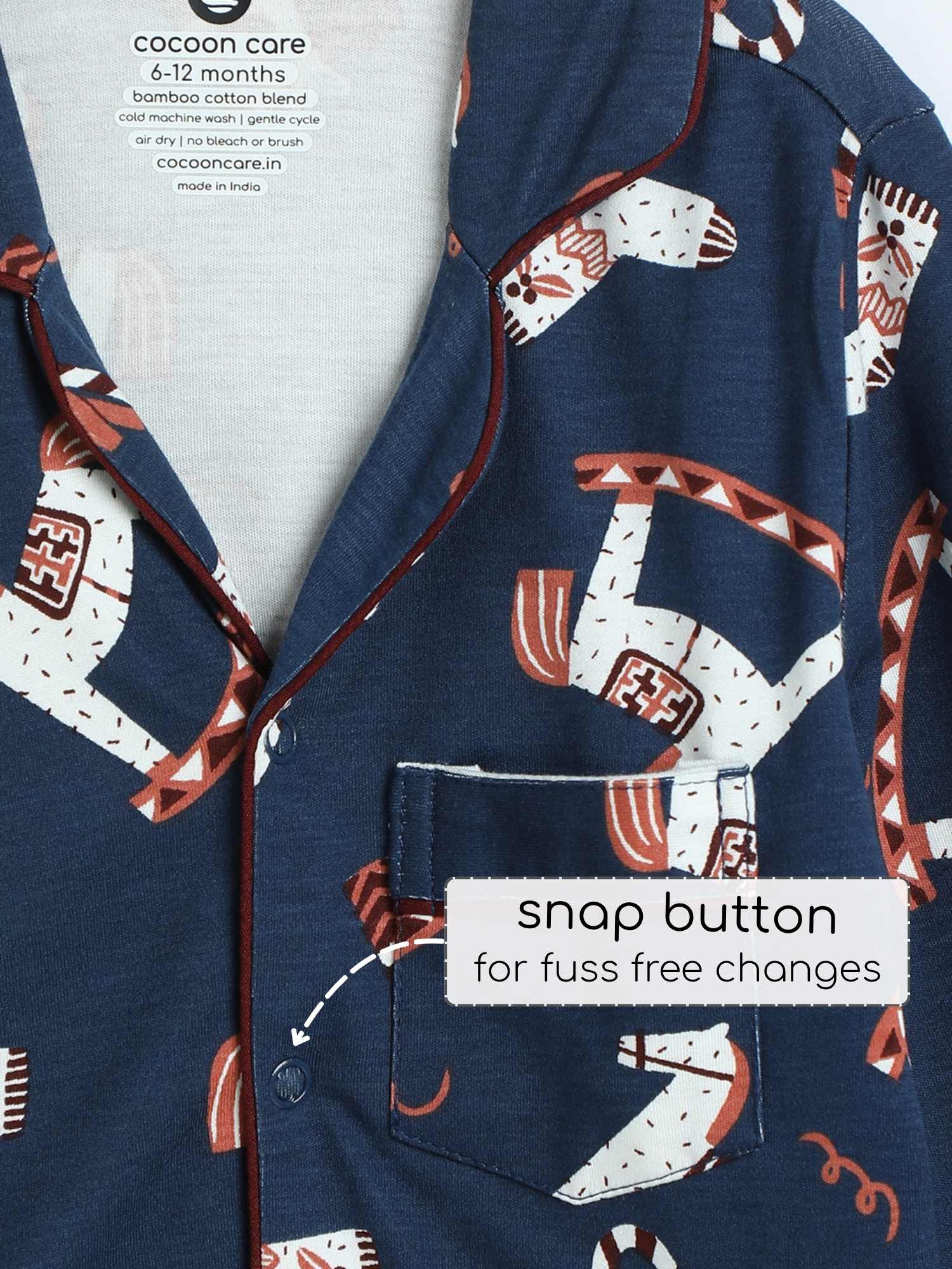 bamboo knit nightsuit - christmas collection