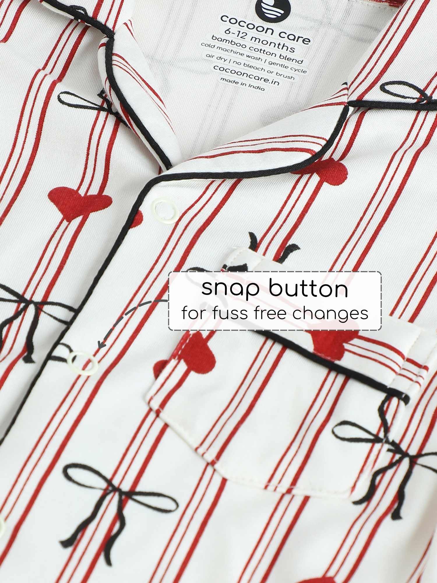 bamboo knit nightsuit - christmas collection