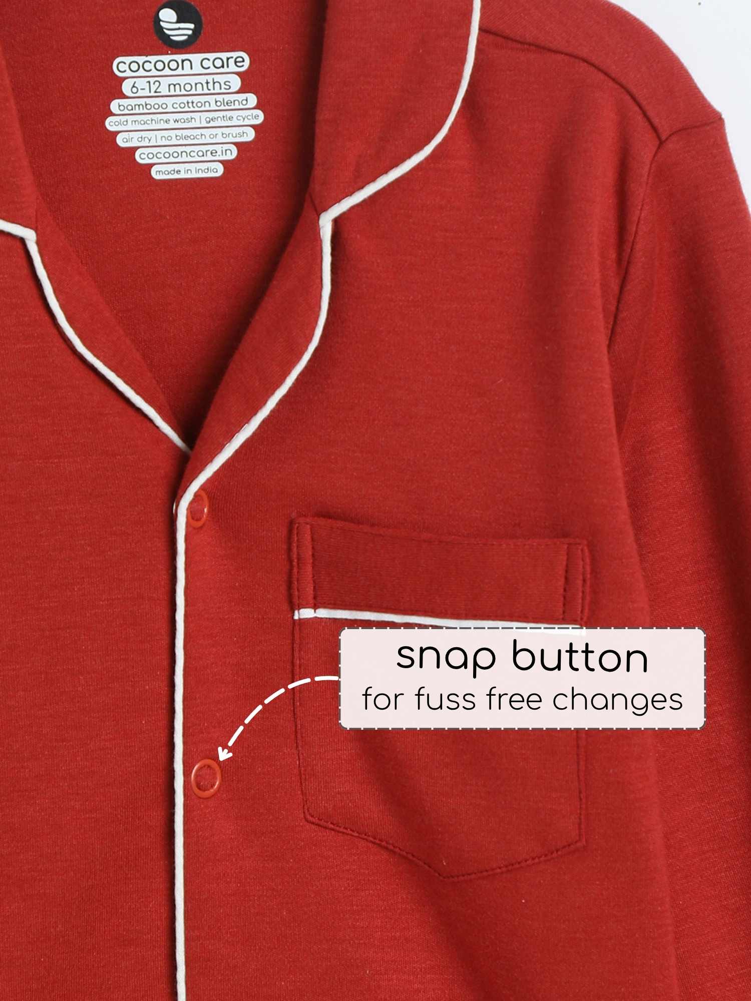 bamboo knit nightsuit - christmas collection