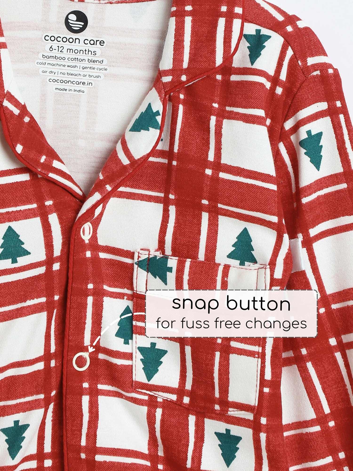 bamboo knit nightsuit - christmas collection