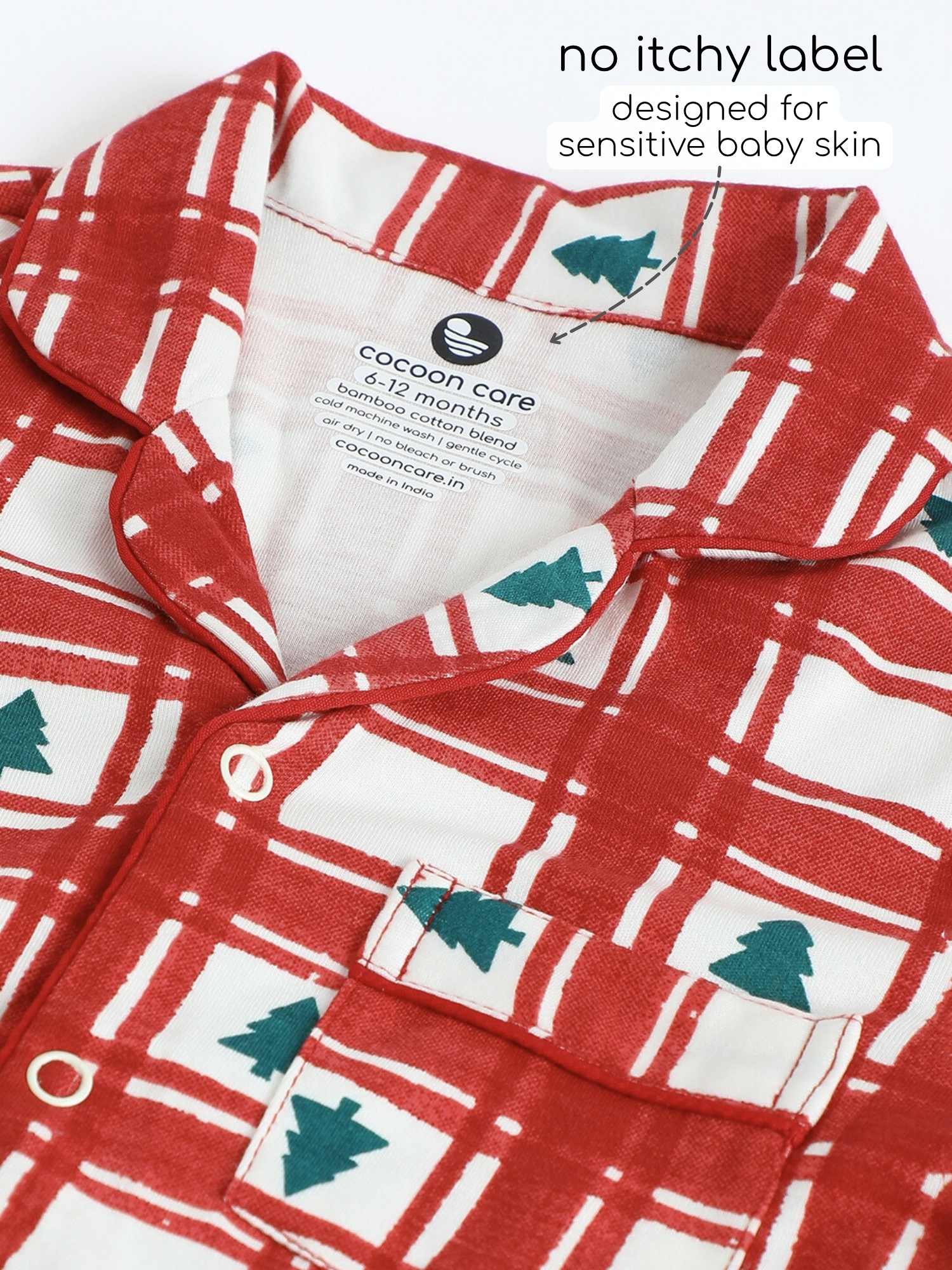 bamboo knit nightsuit - christmas collection