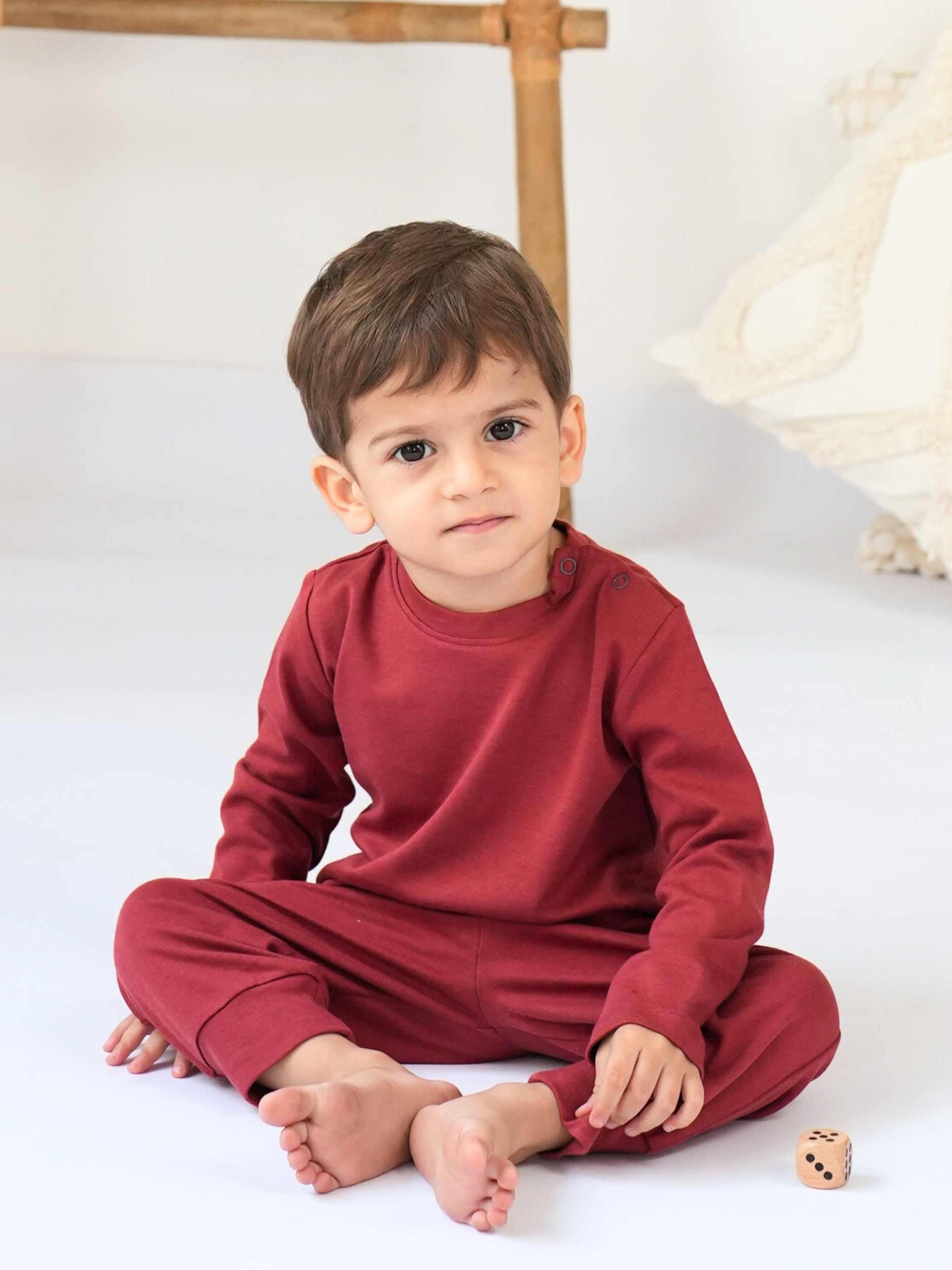 bamboo long sleeve pajama co-ord set - christmas collection