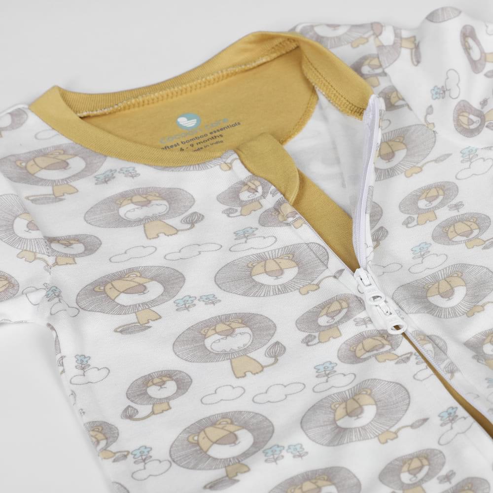 baby bamboo footed sleepsuit