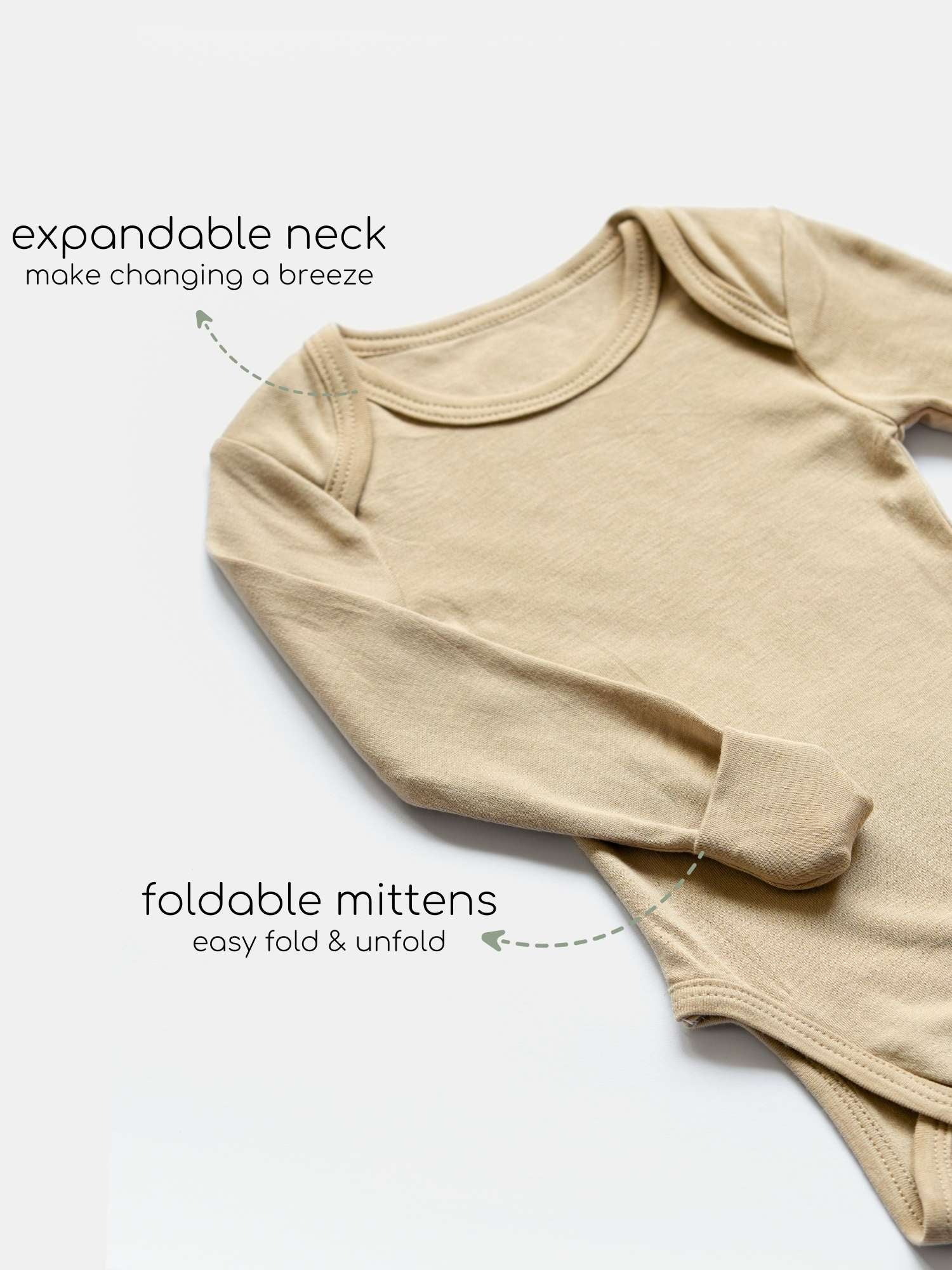 long sleeve bamboo bodysuit onesie for baby