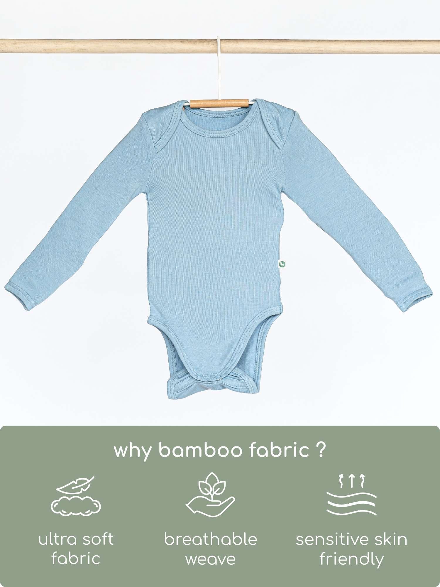 long sleeve bamboo bodysuit onesie for baby