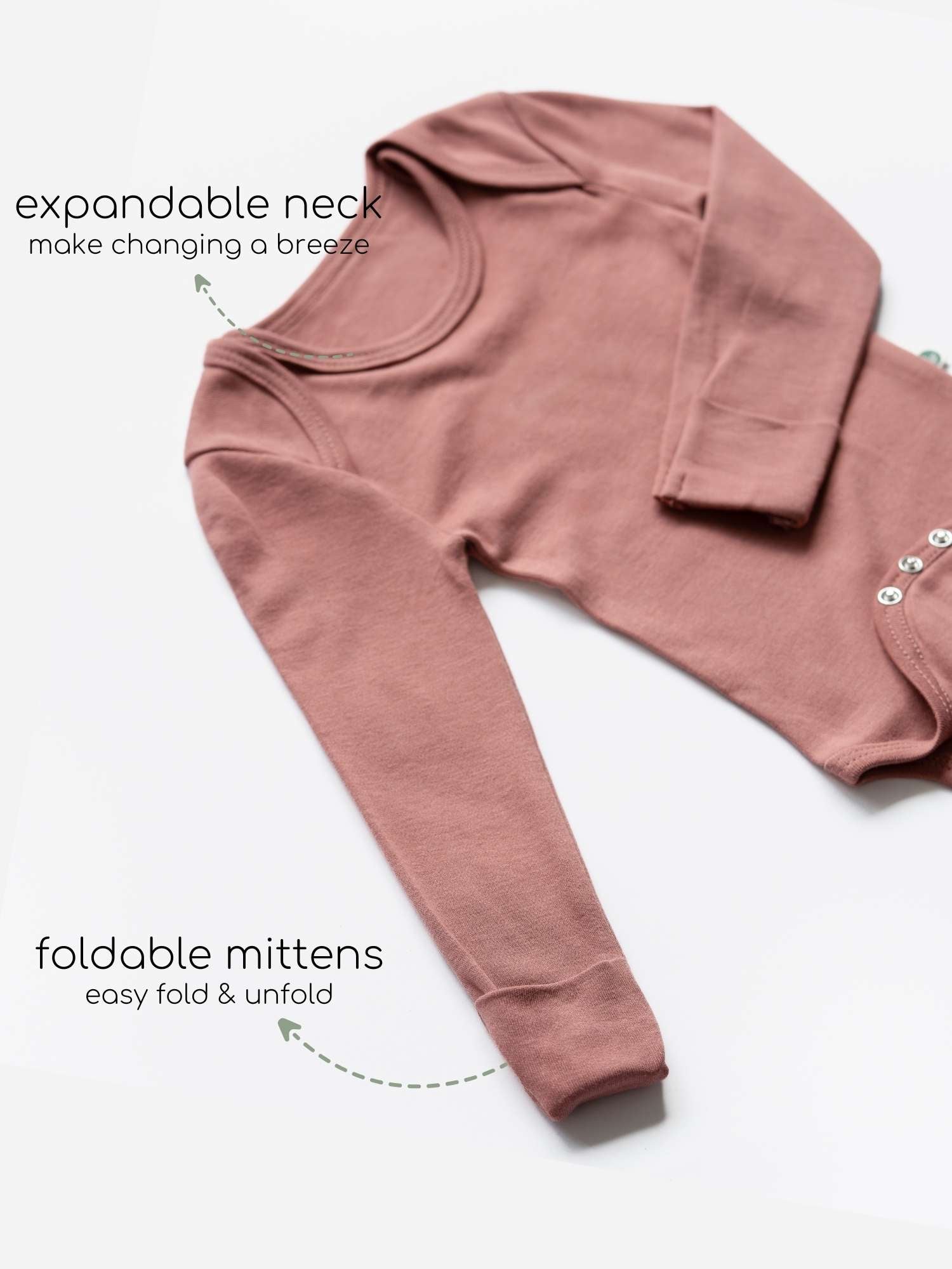 long sleeve bamboo bodysuit onesie for baby