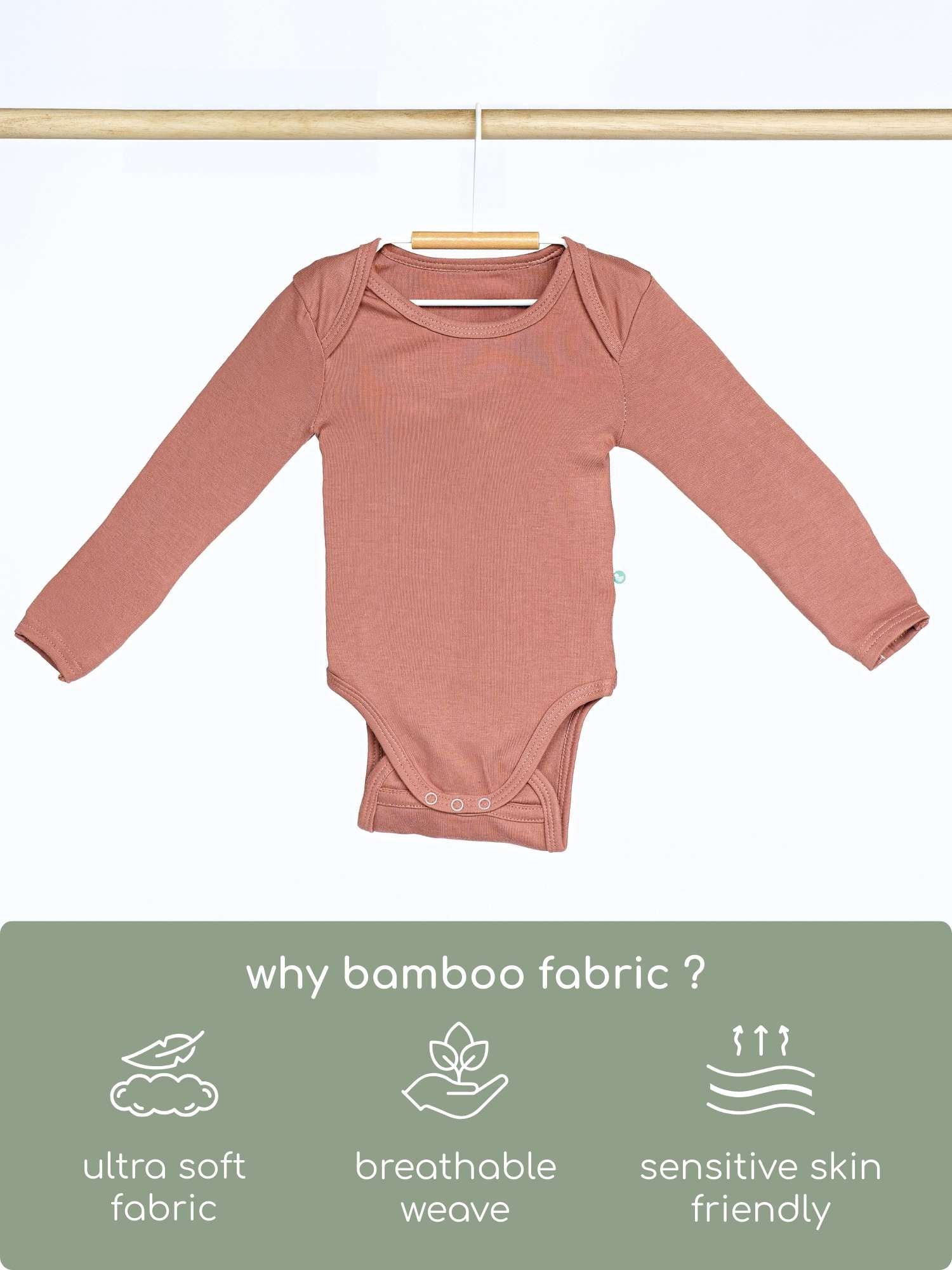 long sleeve bamboo bodysuit onesie for baby