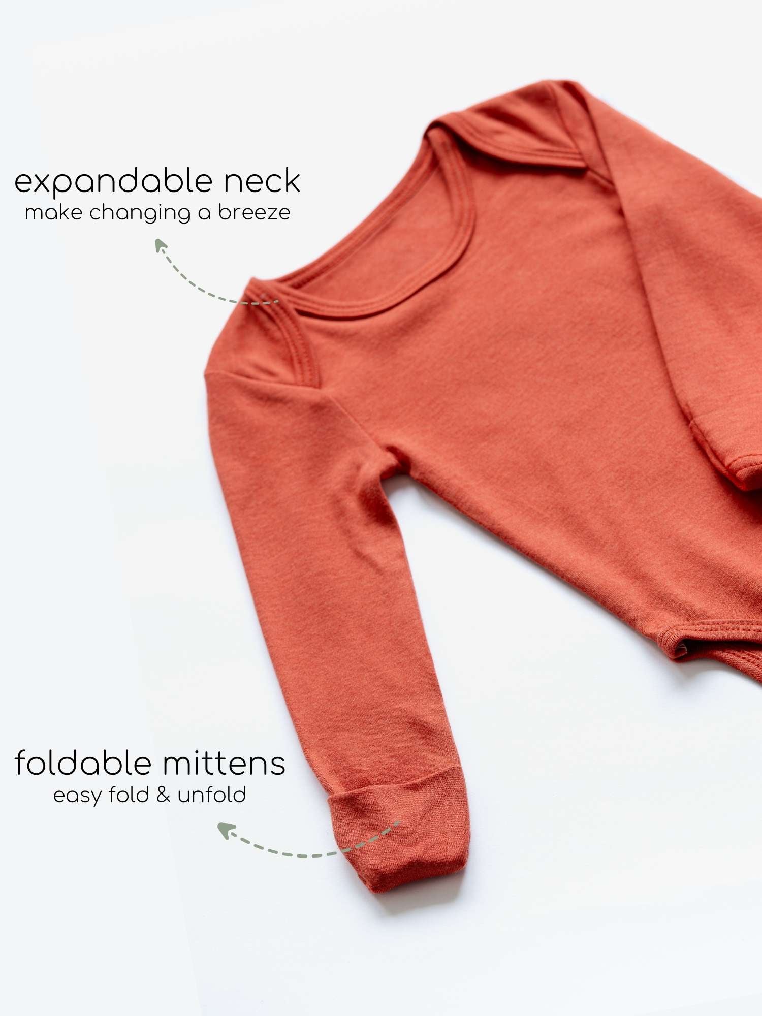 long sleeve bamboo bodysuit onesie for baby