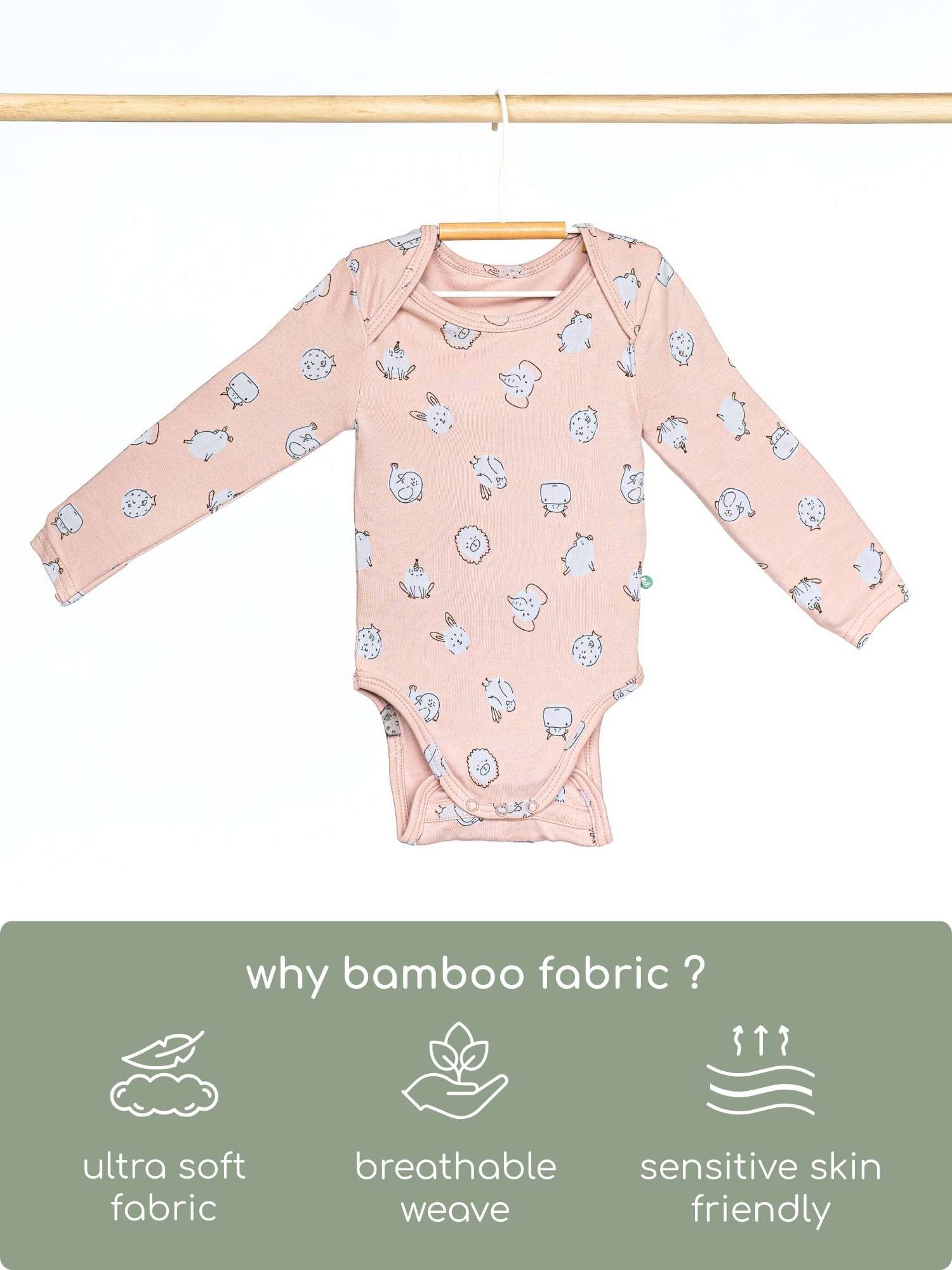 long sleeve bamboo bodysuit onesie for baby