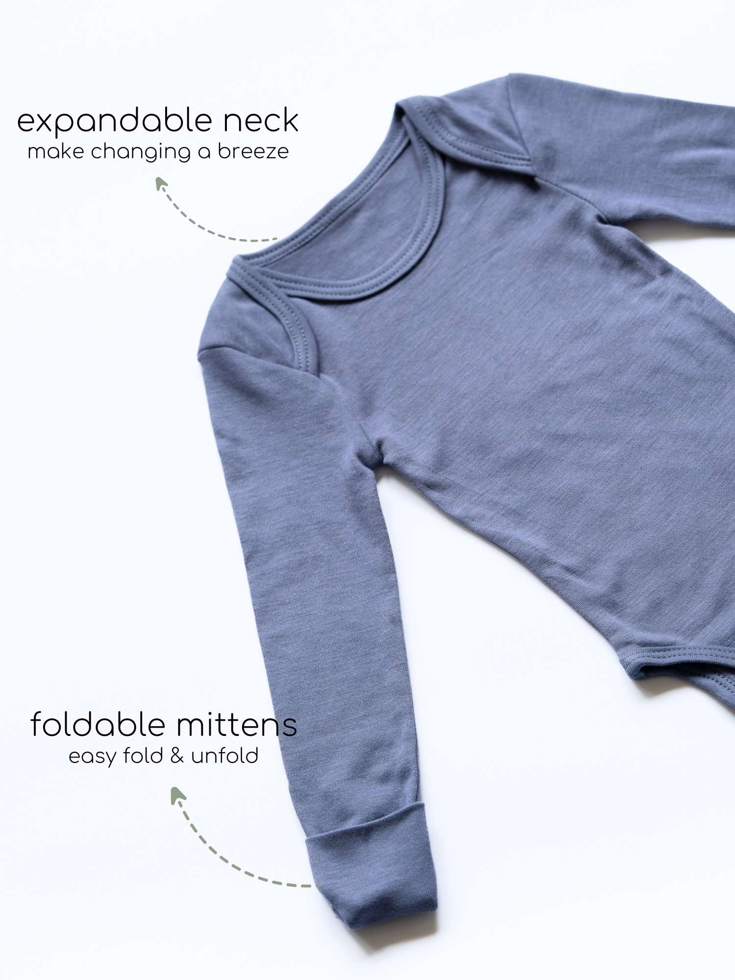 long sleeve bamboo bodysuit onesie for baby