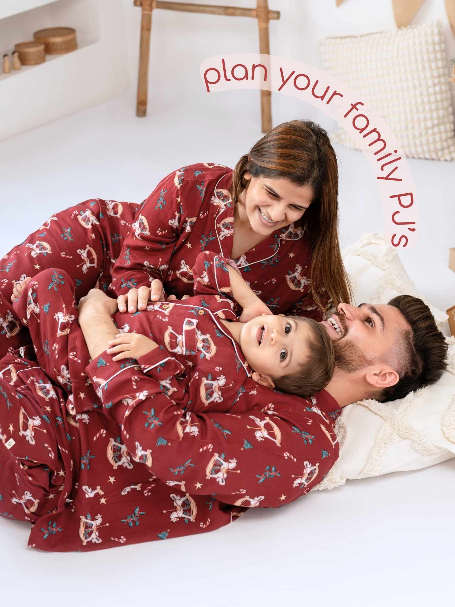 bamboo men's muslin pyjamas - christmas collection