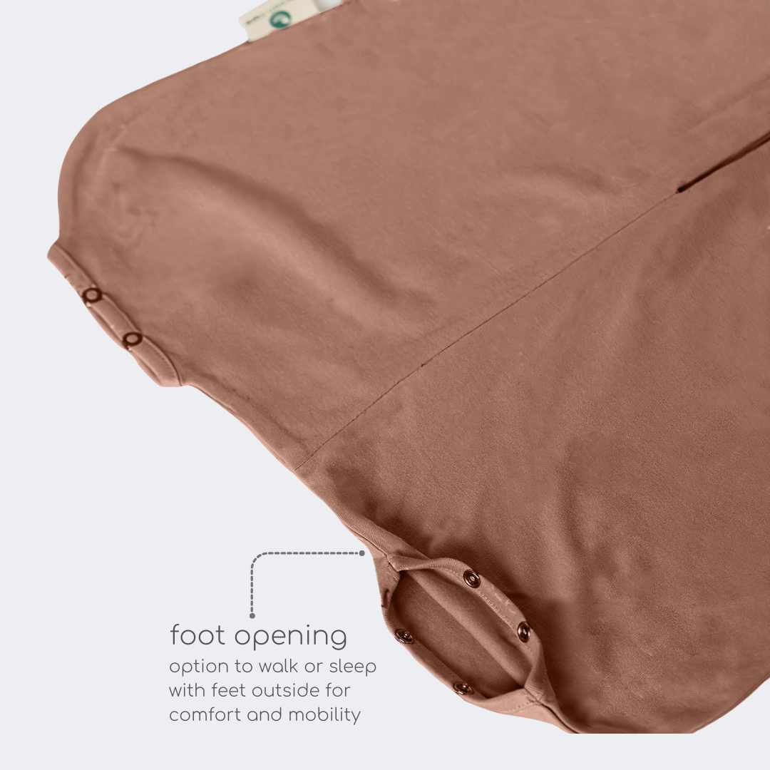 bamboo sleeping bag with foot opening - solid colours