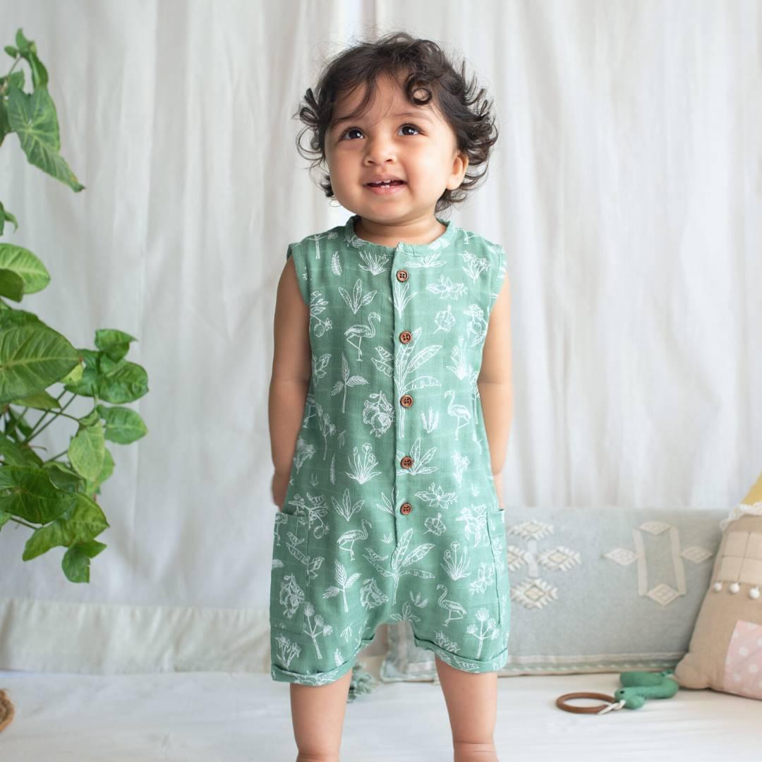 bamboo muslin romper