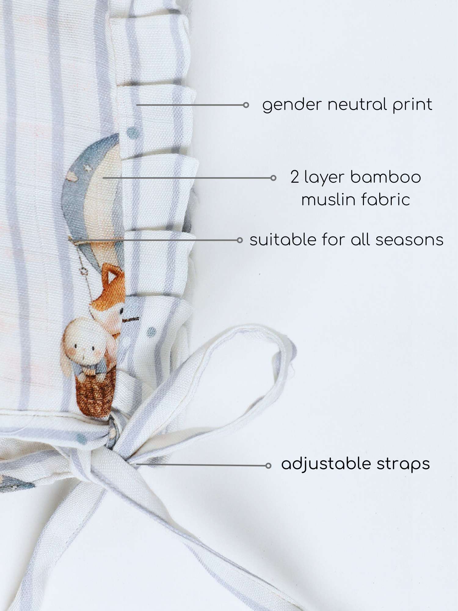 newborn bamboo muslin bonnet cap pack of 12