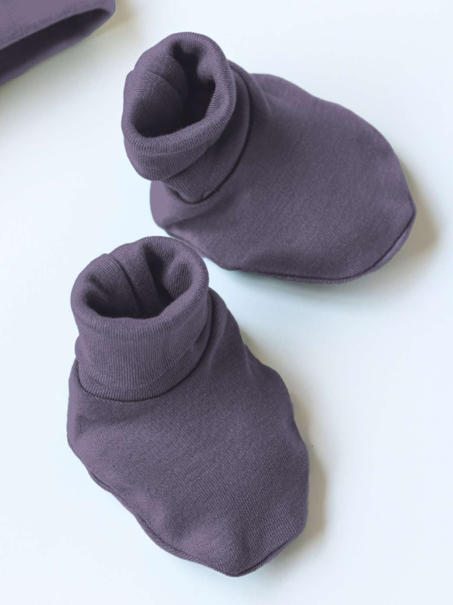 newborn baby bamboo cap mittens socks combo - solid colours