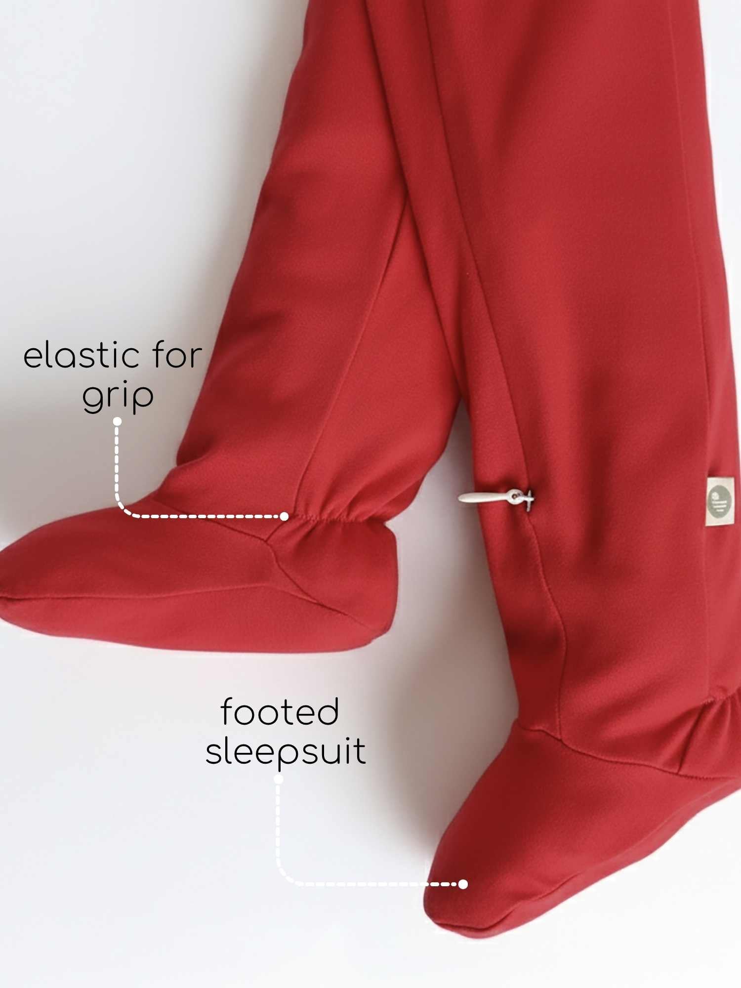 bamboo footed sleepsuit - christmas collection