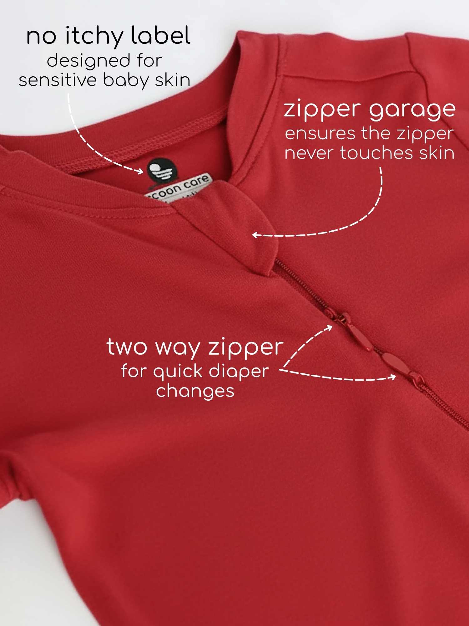 bamboo footed sleepsuit - christmas collection