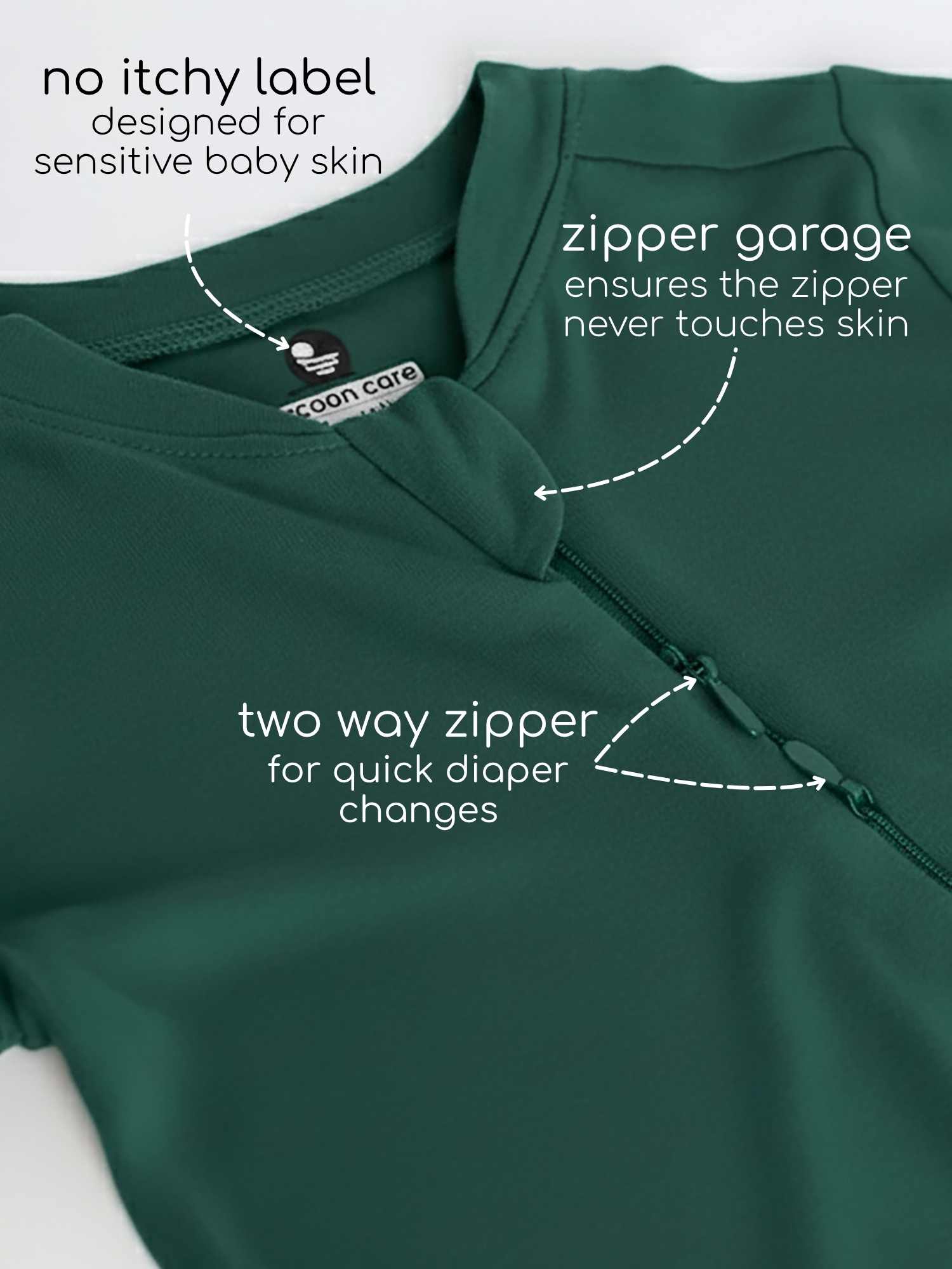 bamboo footed sleepsuit - christmas collection