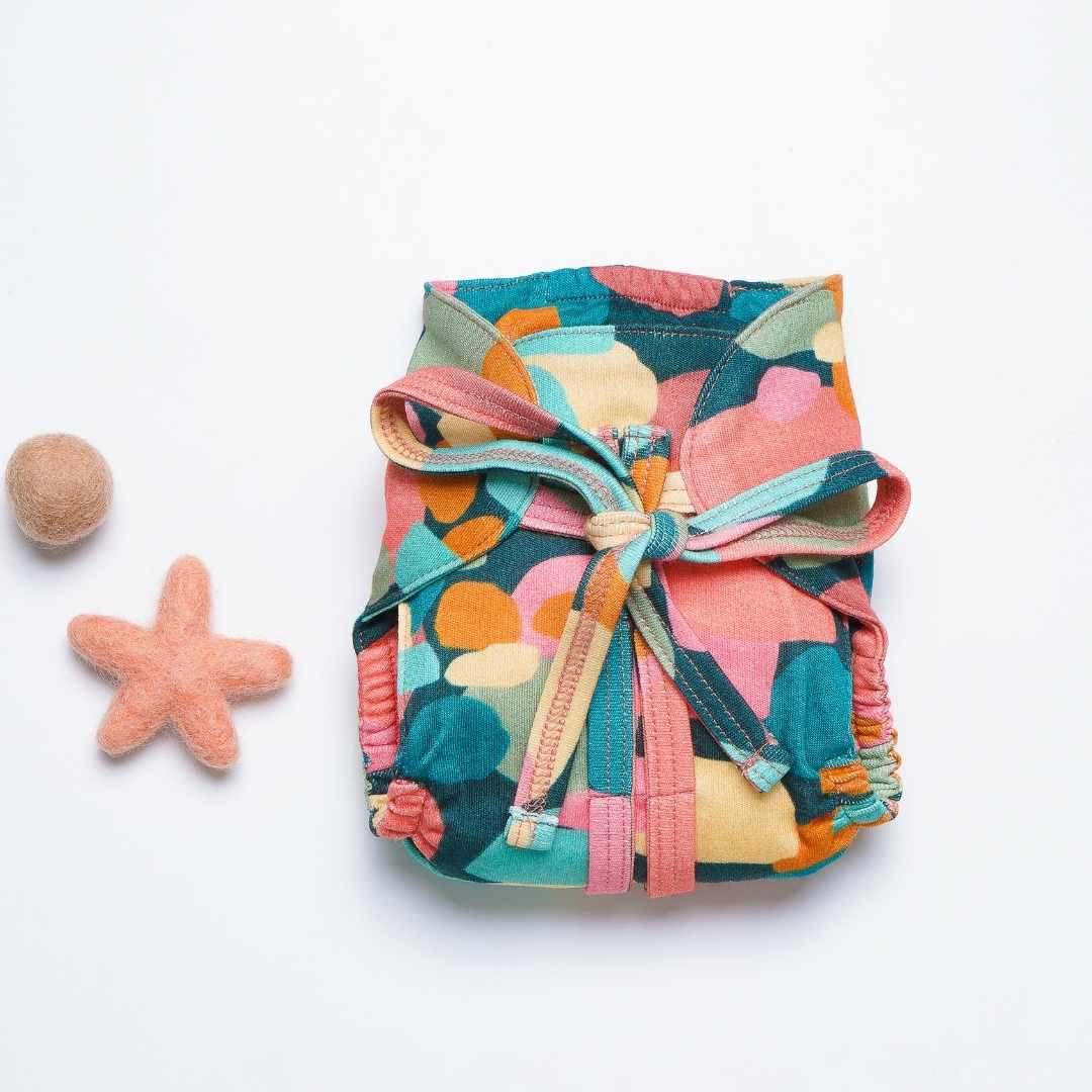 bamboo knit cloth nappy - prints