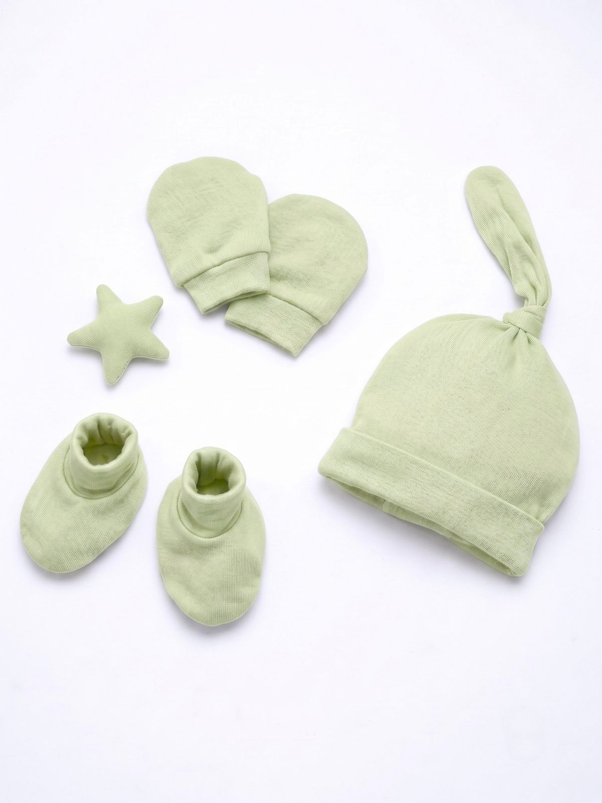 newborn baby bamboo cap mittens socks combo