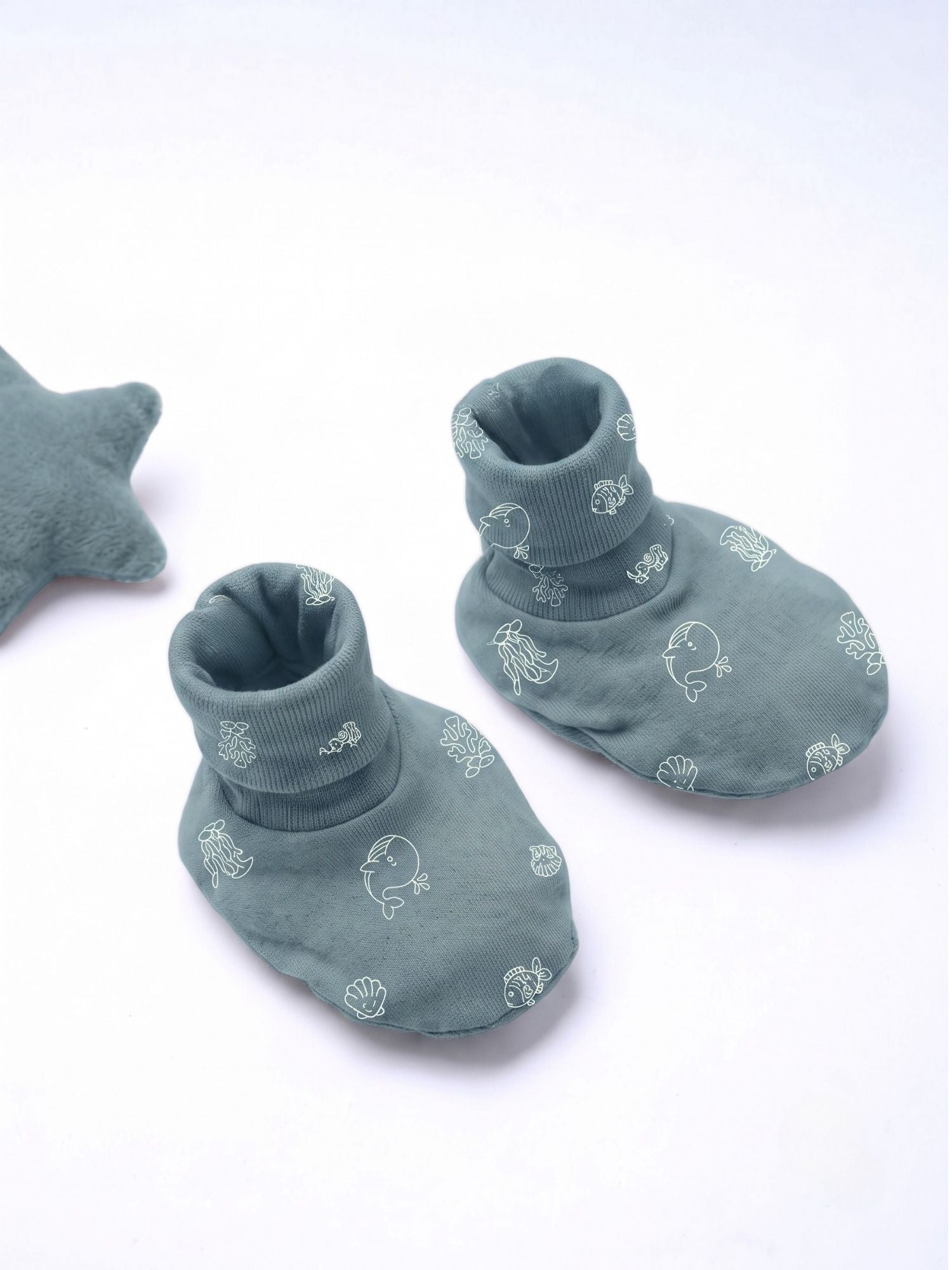 newborn baby bamboo cap mittens socks combo