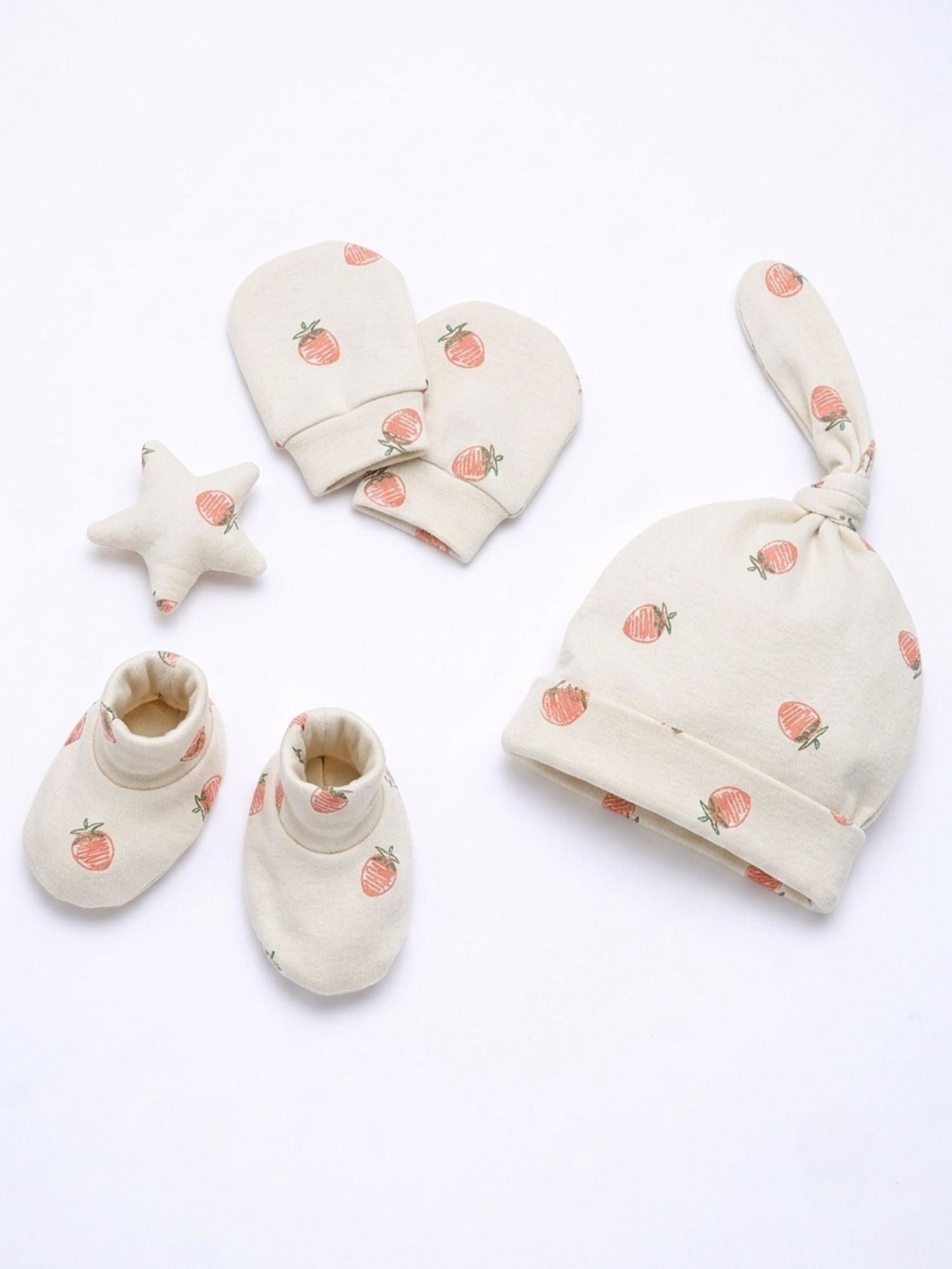 newborn baby bamboo cap mittens socks combo