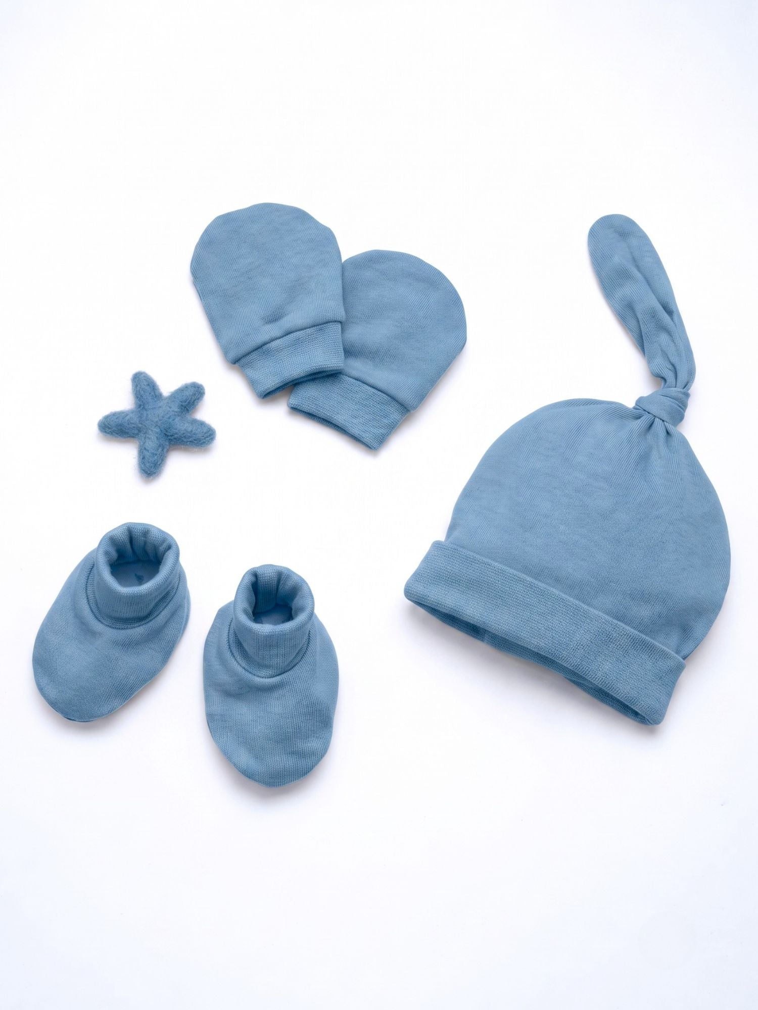 newborn baby bamboo cap mittens socks combo