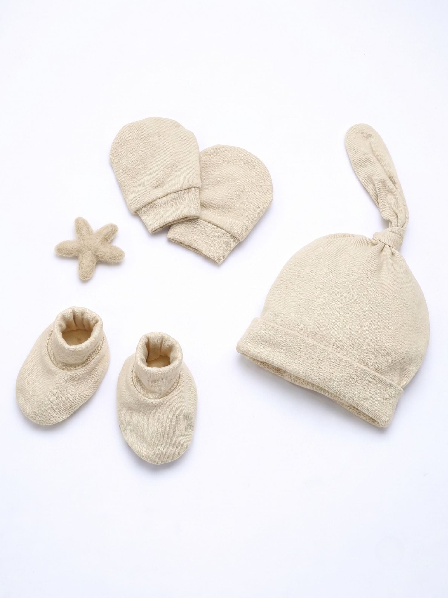 newborn baby bamboo cap mittens socks combo