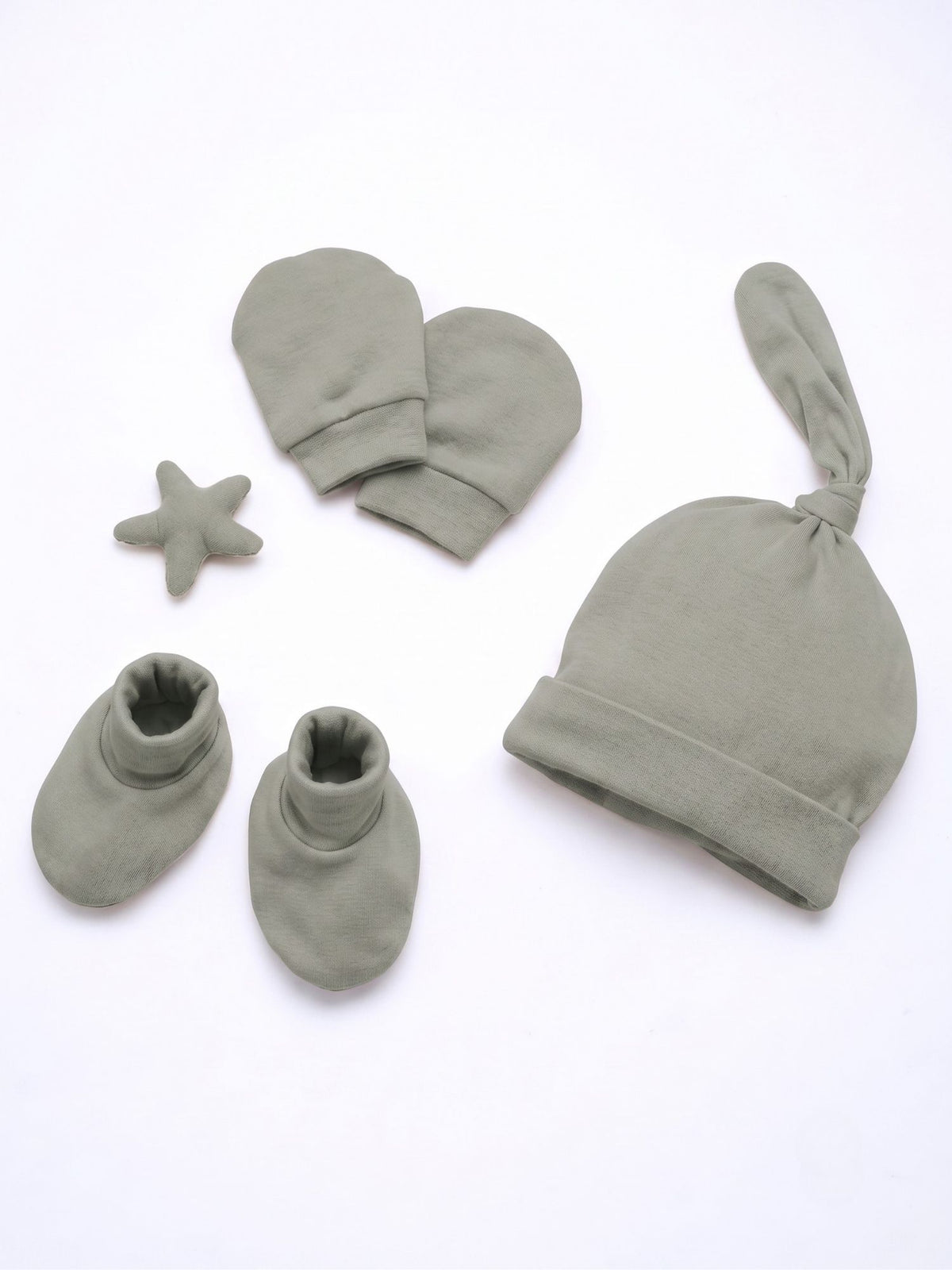 newborn baby bamboo cap mittens socks combo