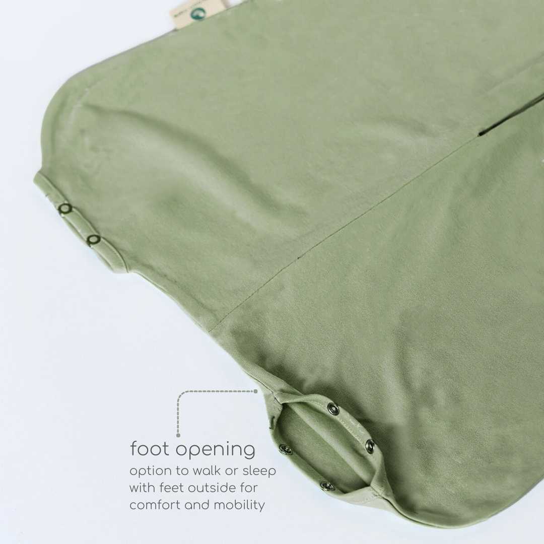 bamboo sleeping bag with foot opening