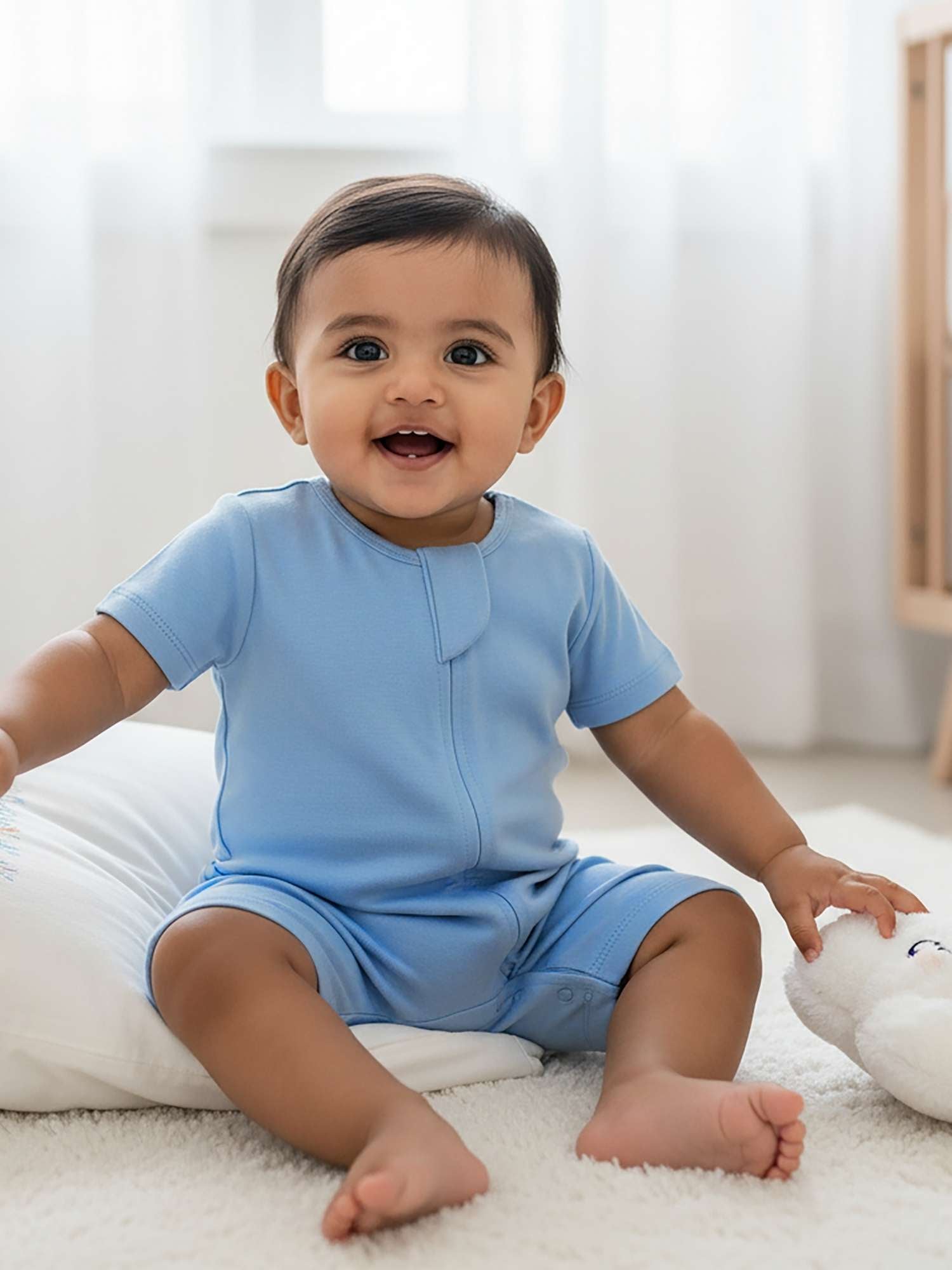 short sleeve bamboo romper