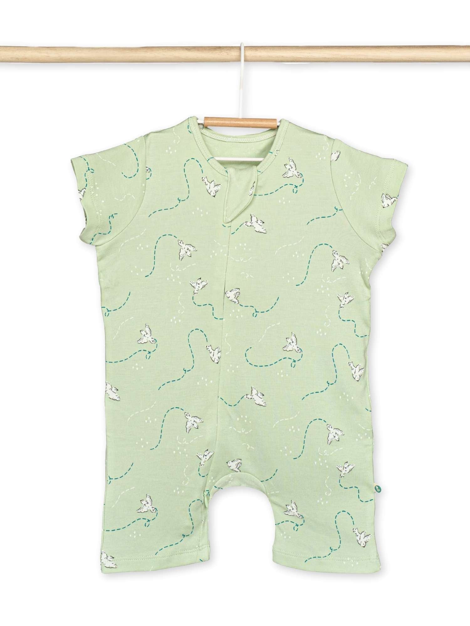 short sleeve bamboo romper