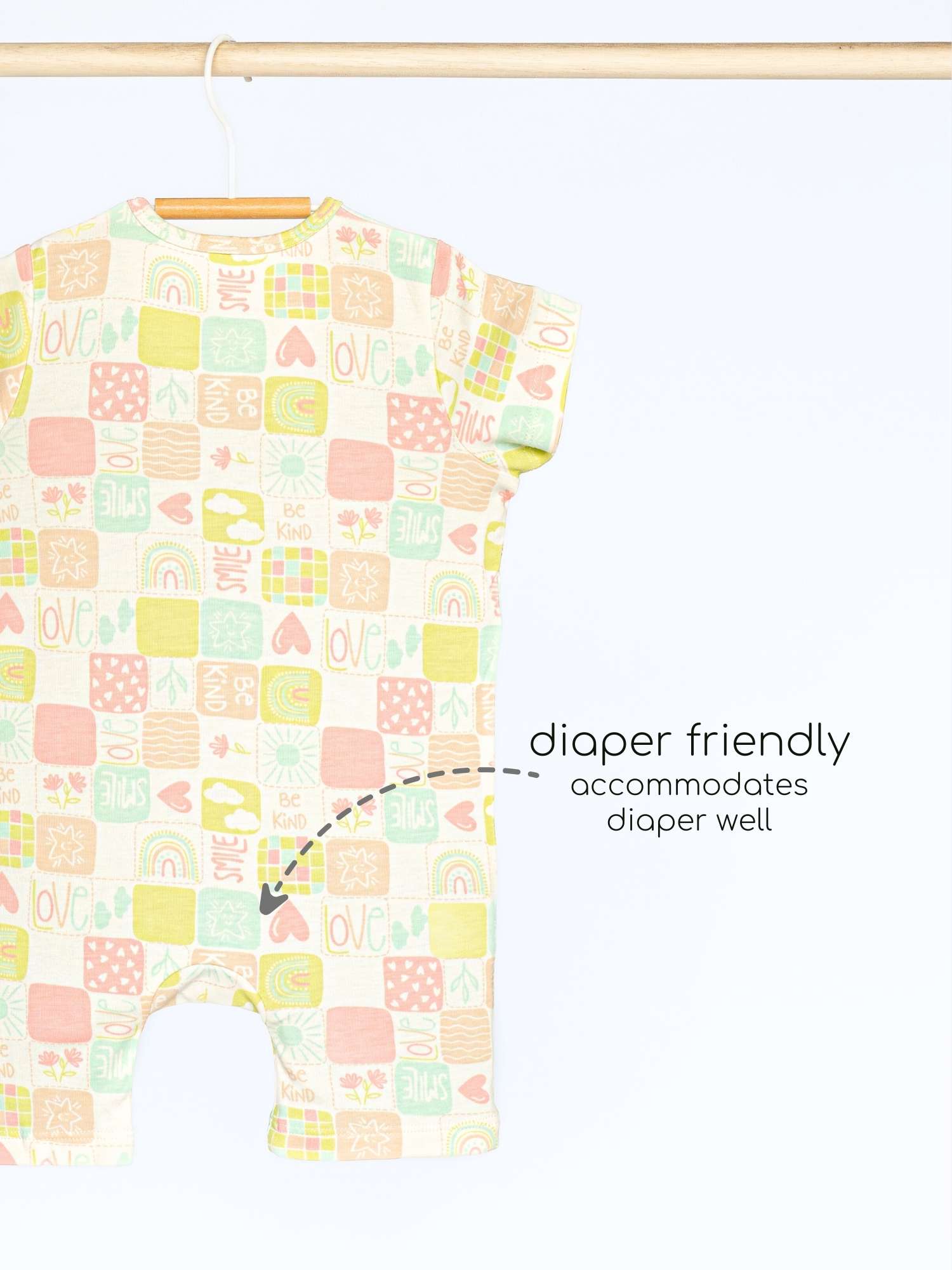 short sleeve bamboo romper