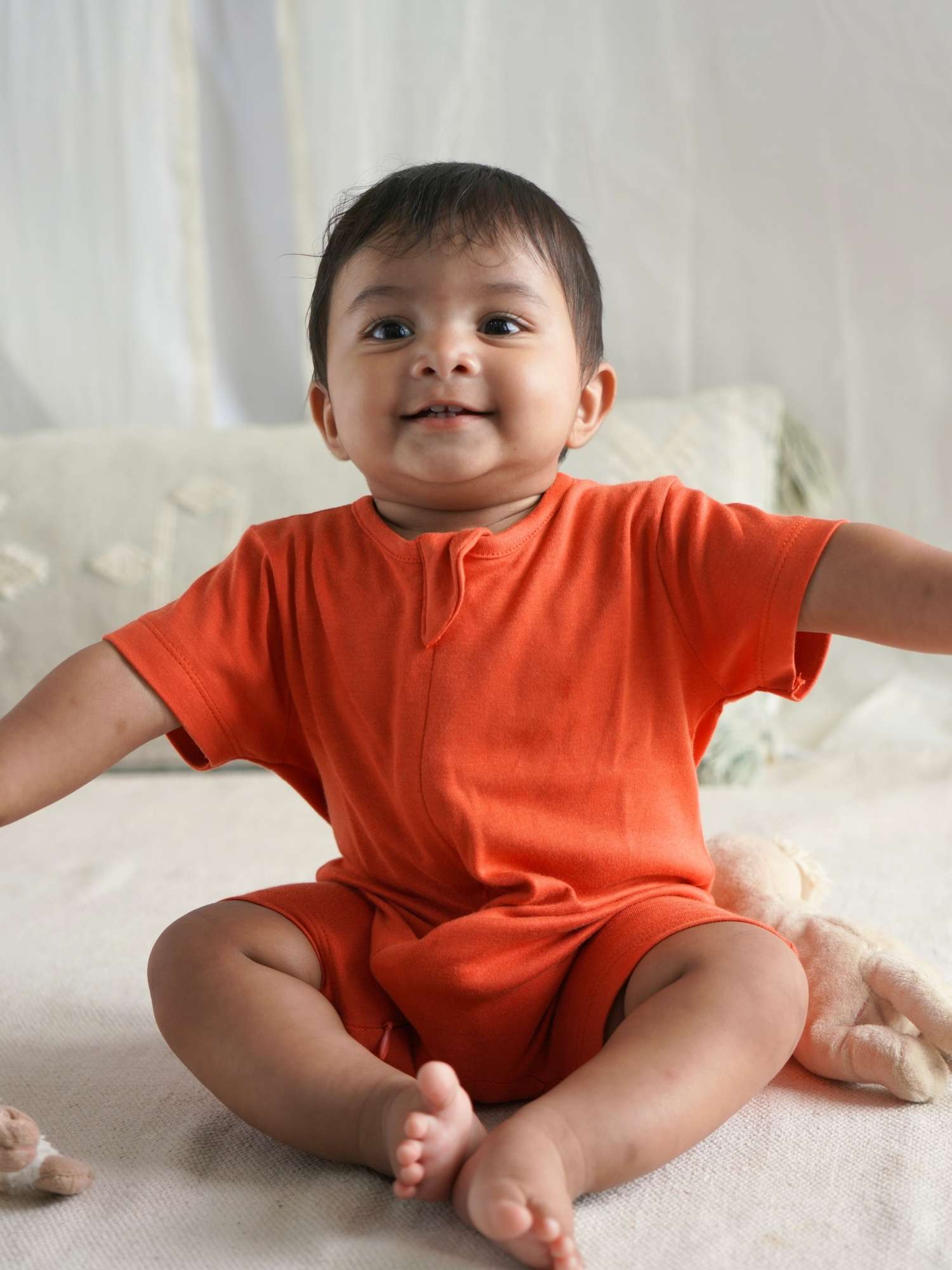 short sleeve bamboo romper