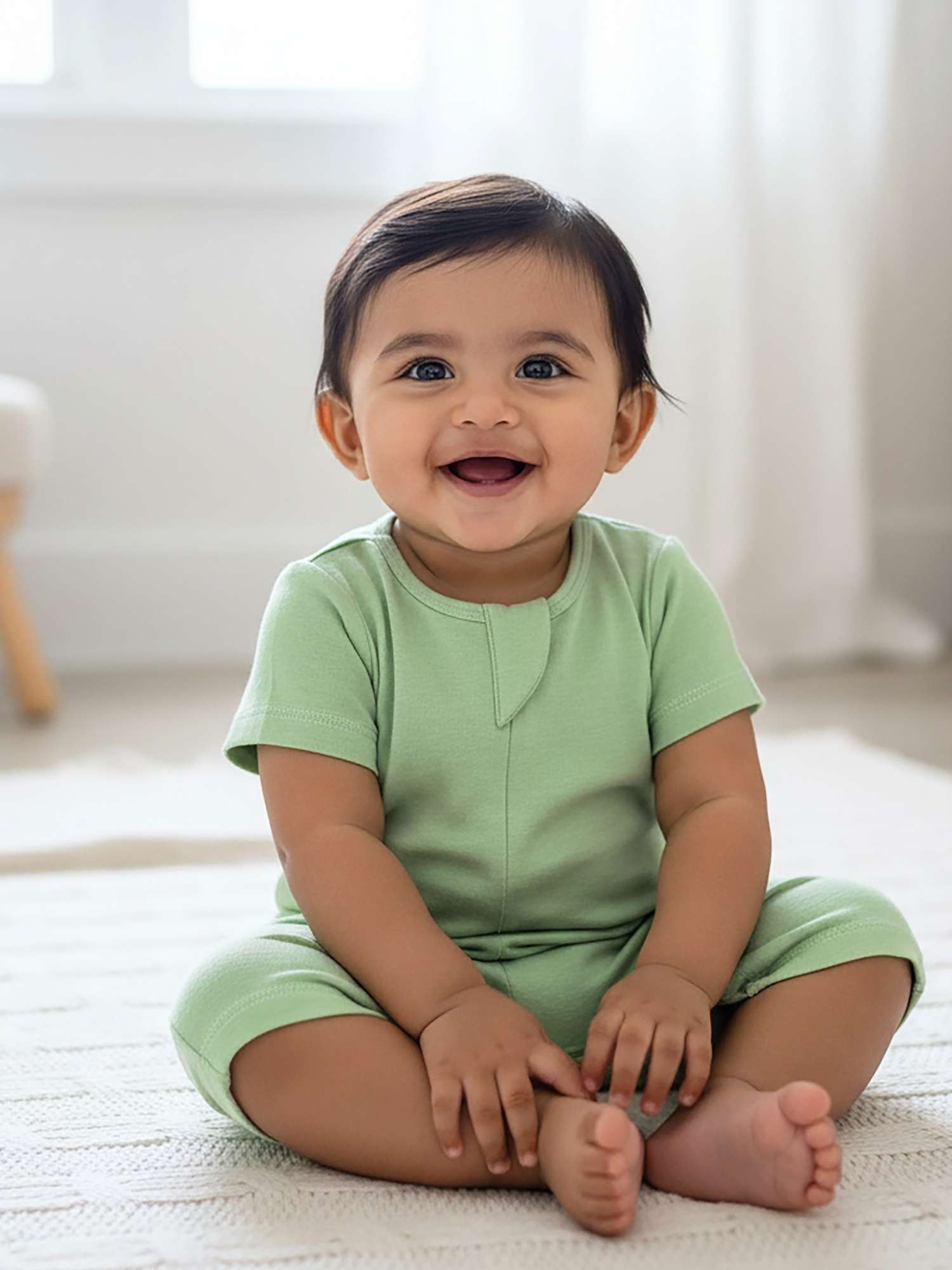 short sleeve bamboo romper