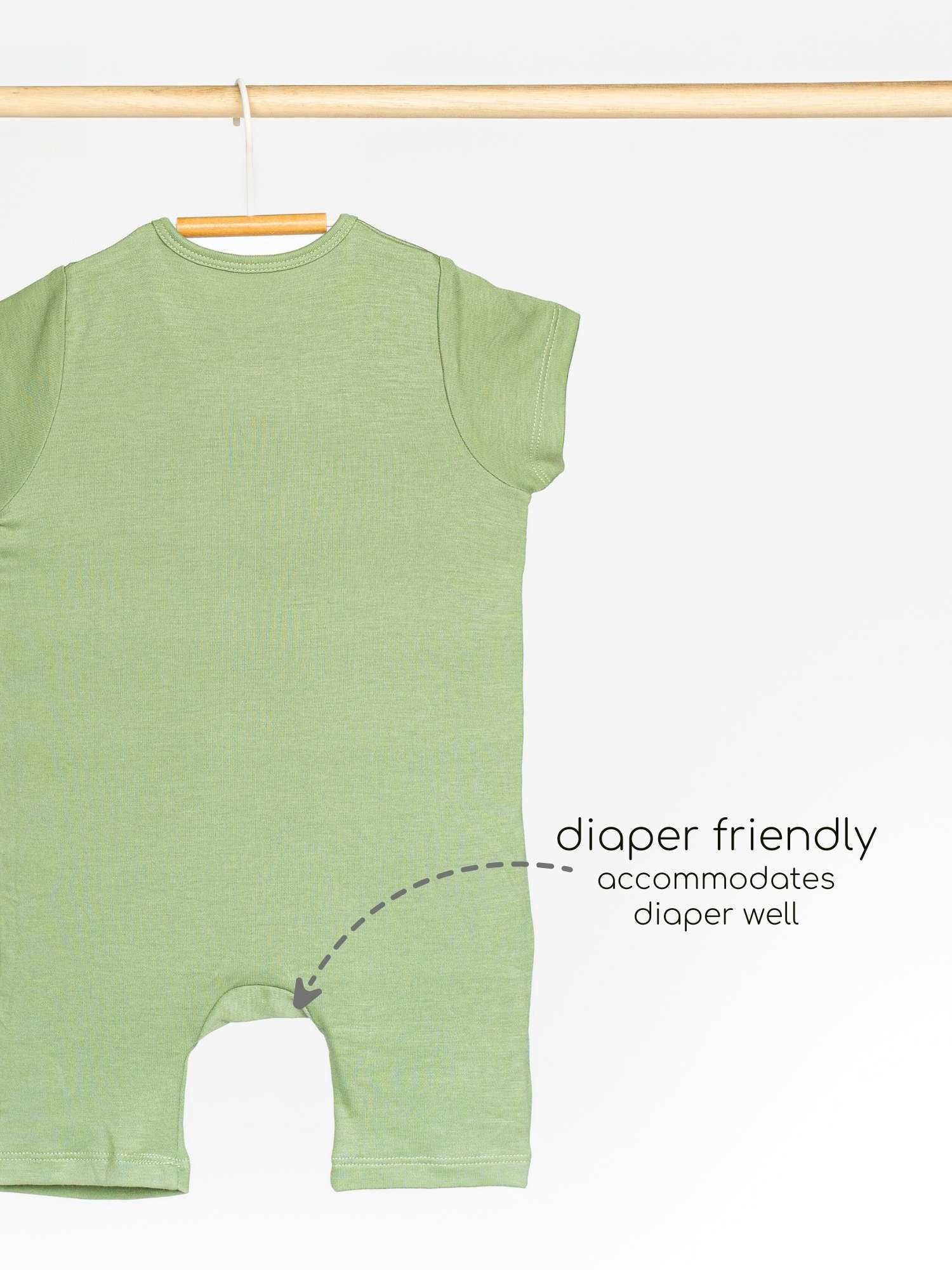 short sleeve bamboo romper