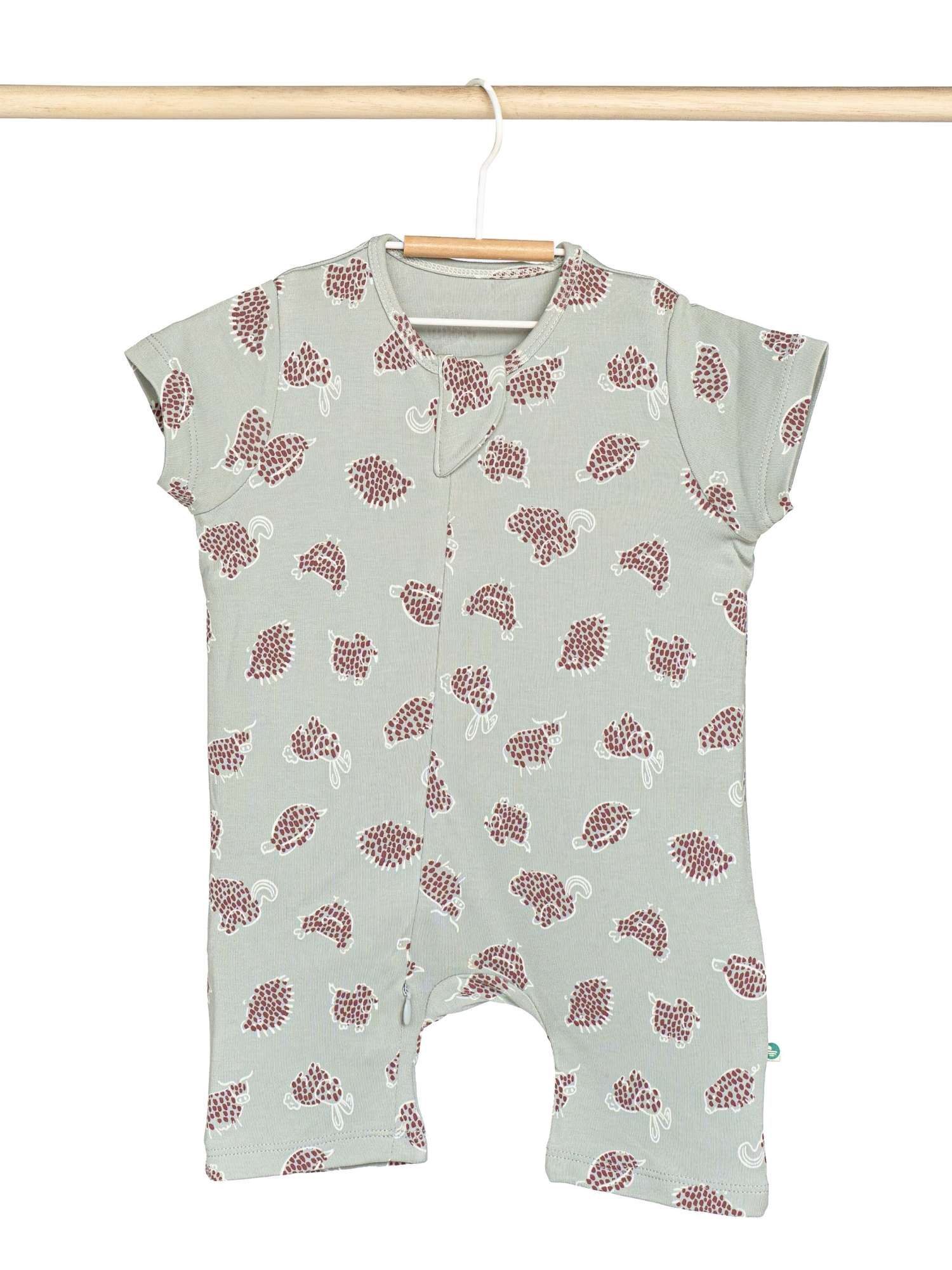 short sleeve bamboo romper